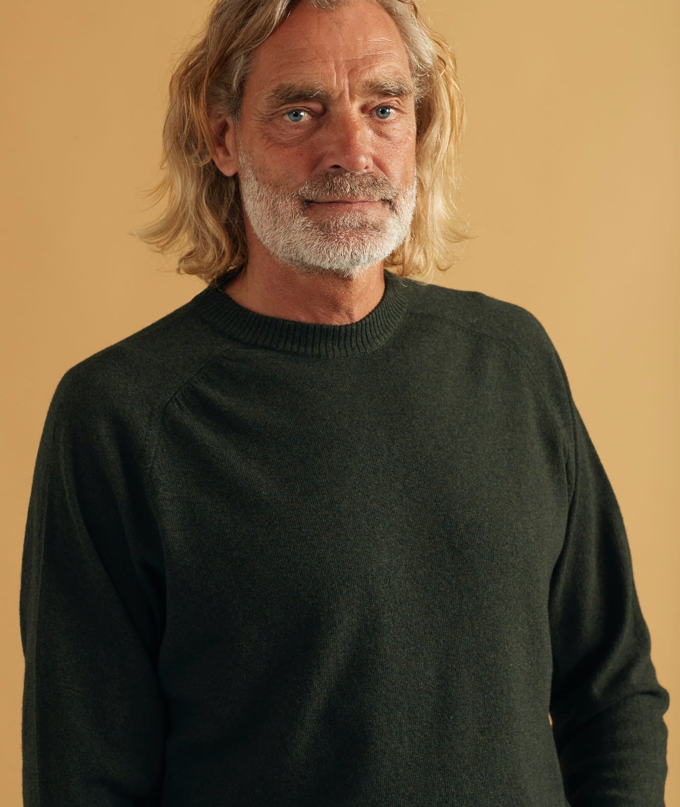 05016 | Love Ditlev Men'S Crewneck Knit | Dark Moss