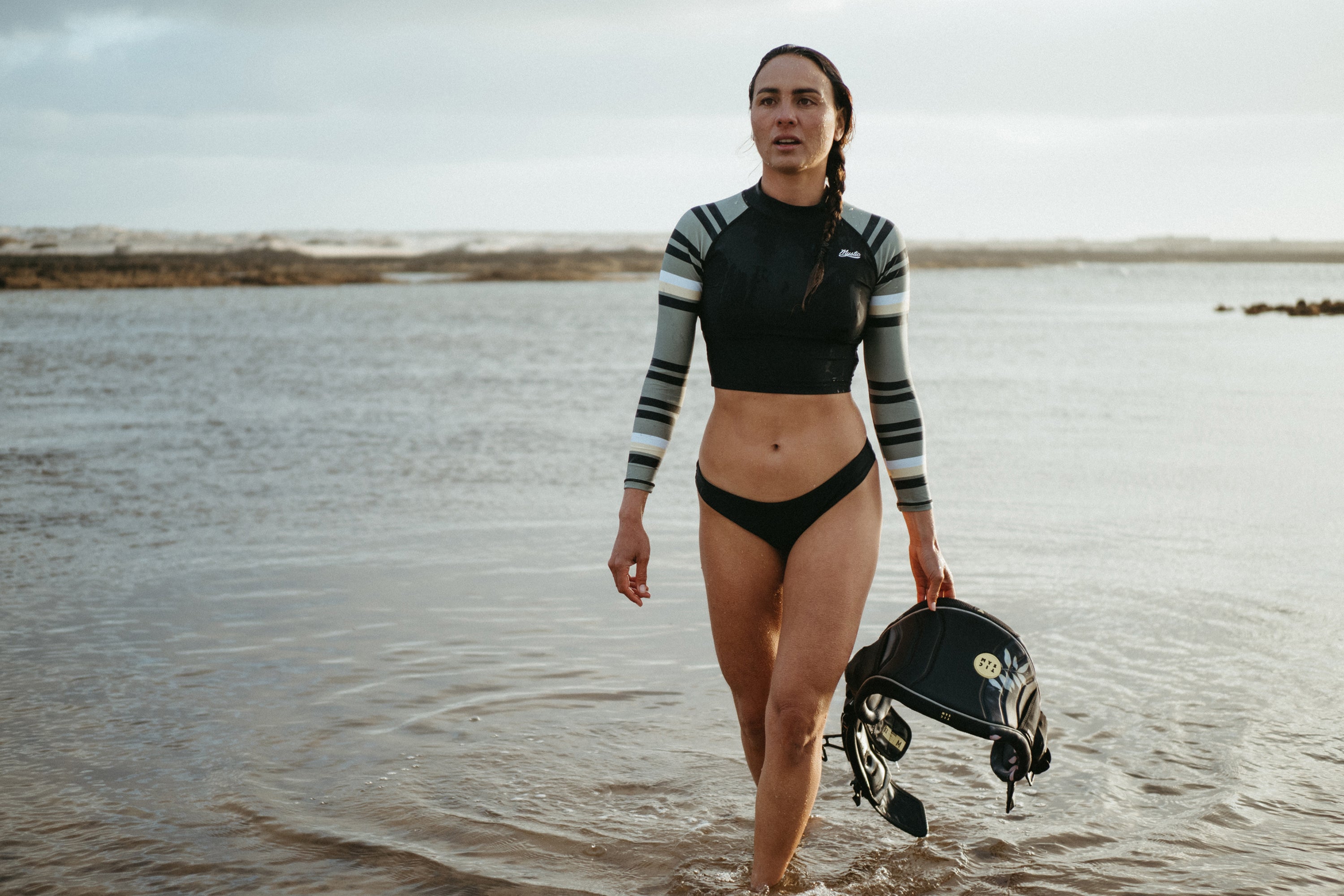 Jayde Ls Crop Rash Vest