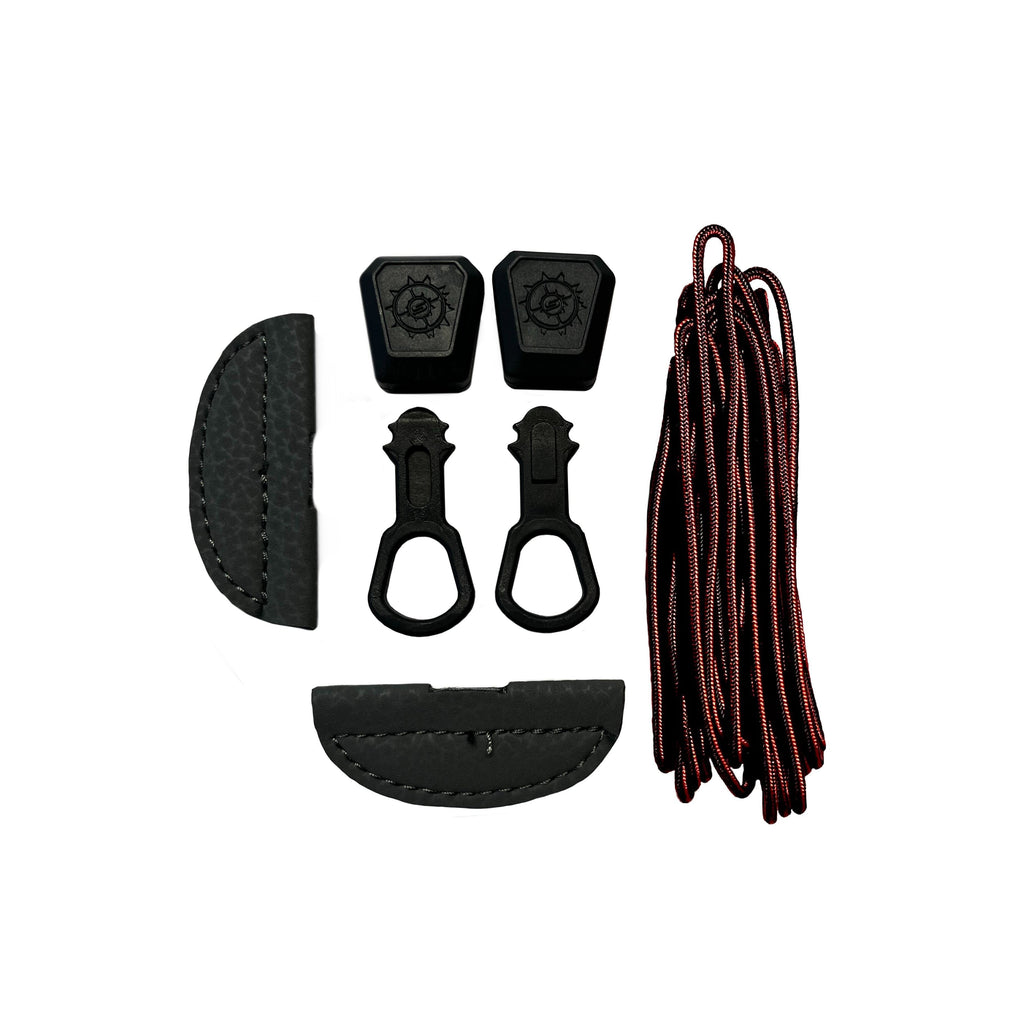 Binding Laces (black, Red)