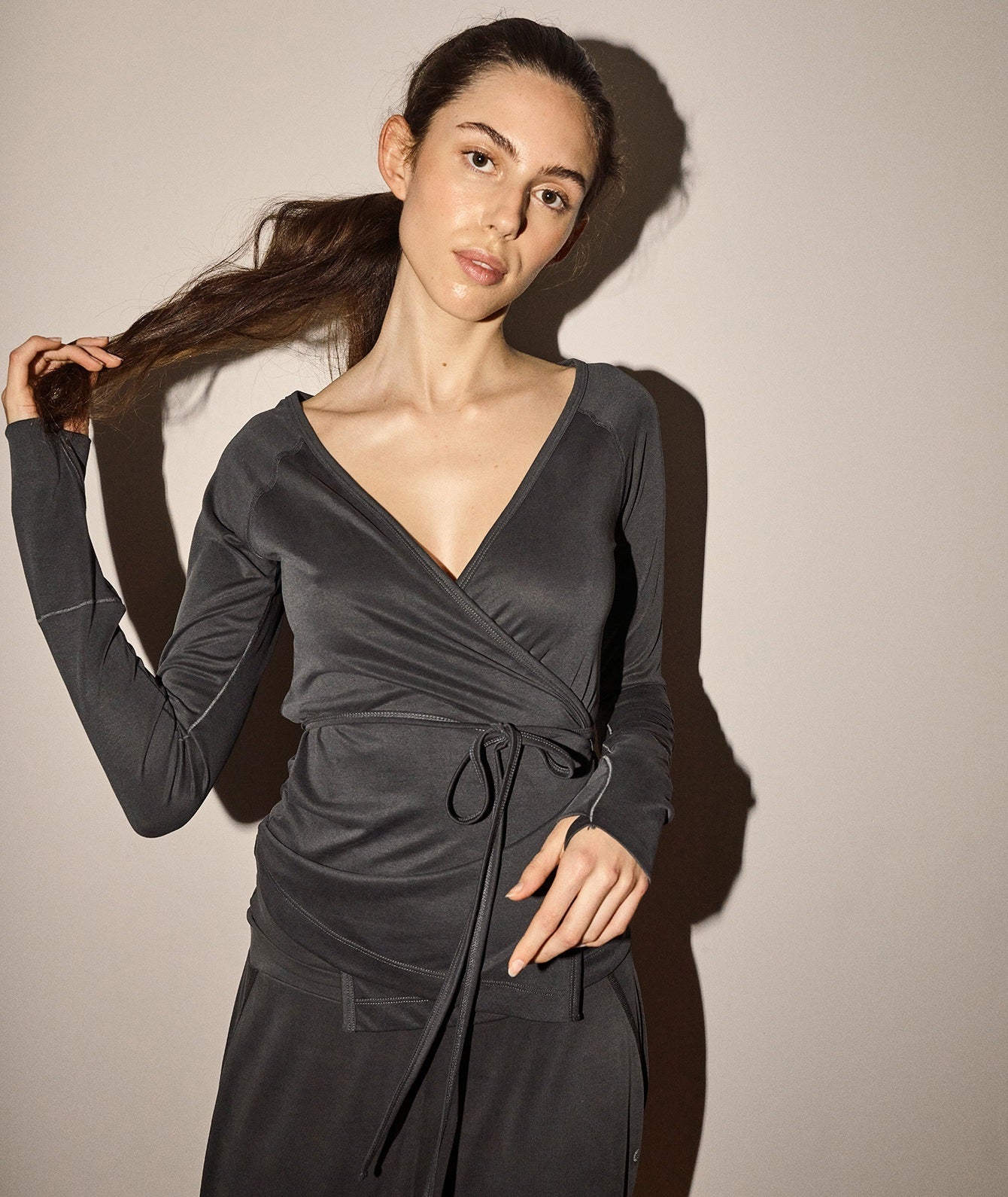 18003 | My X Love Nanna Flow Ls Top | Pirate Black