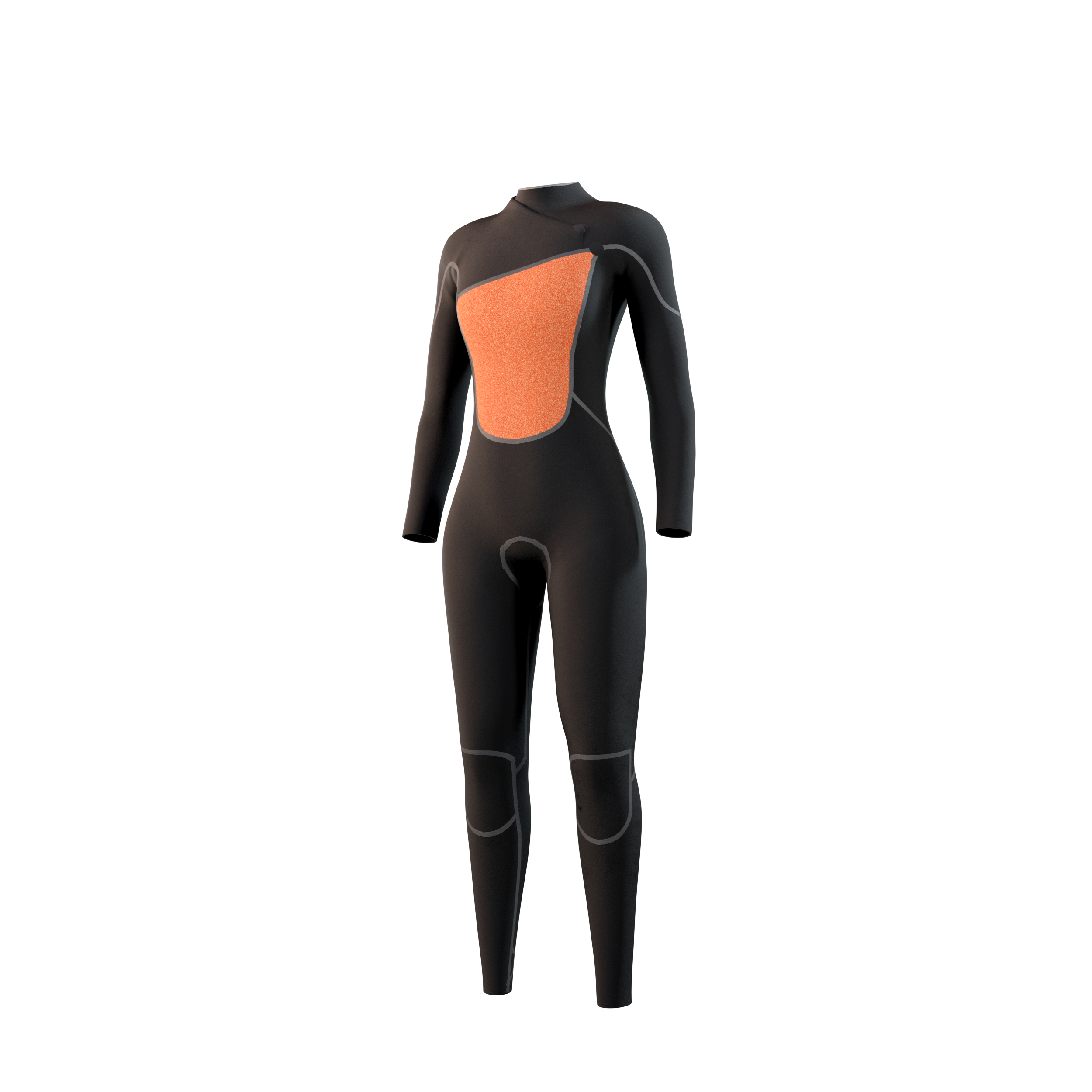 The One Fullsuit 4/3mm zipfree Frauen 2024 - lila