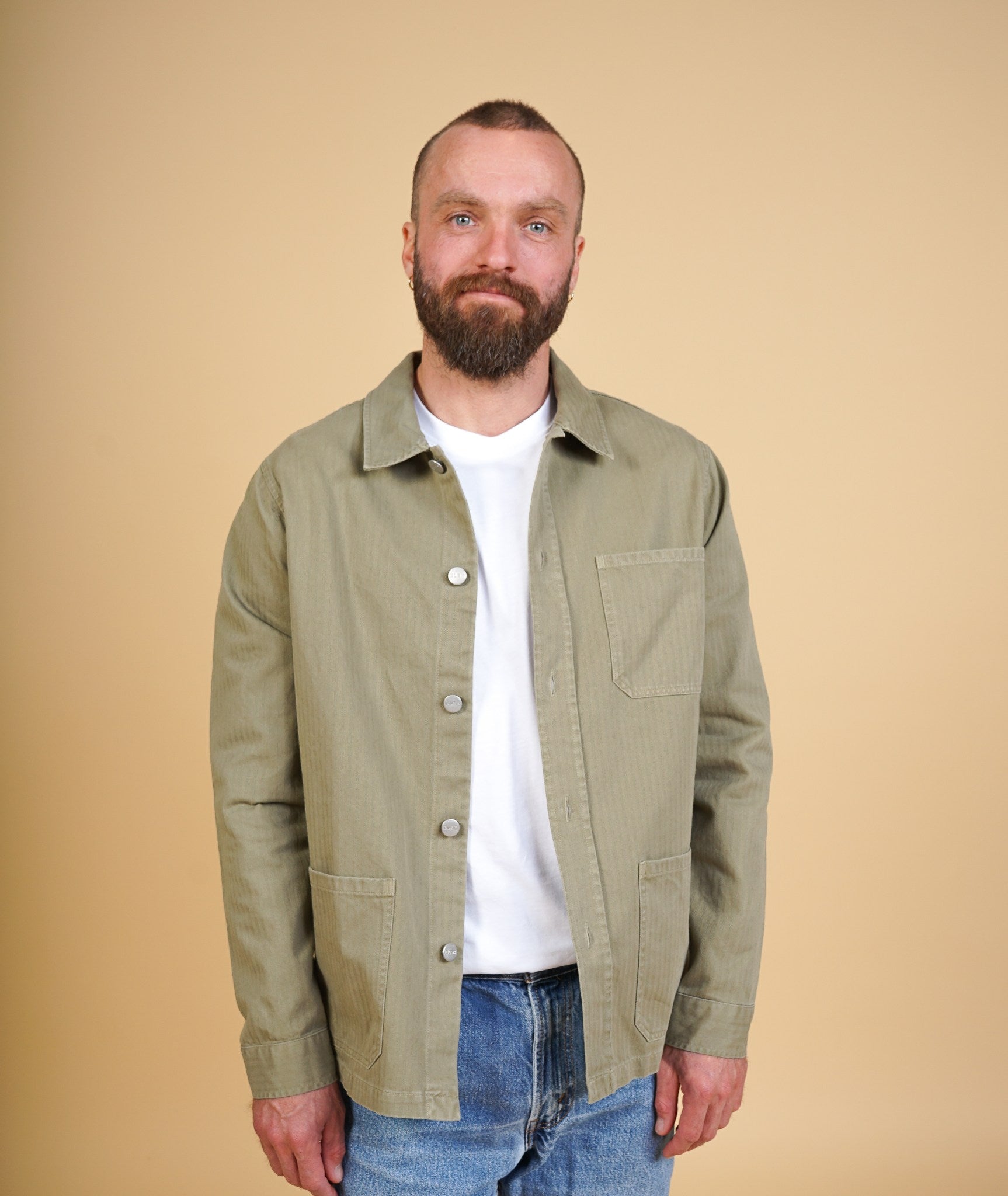 Kilian Men'S Herringbone Overshirt