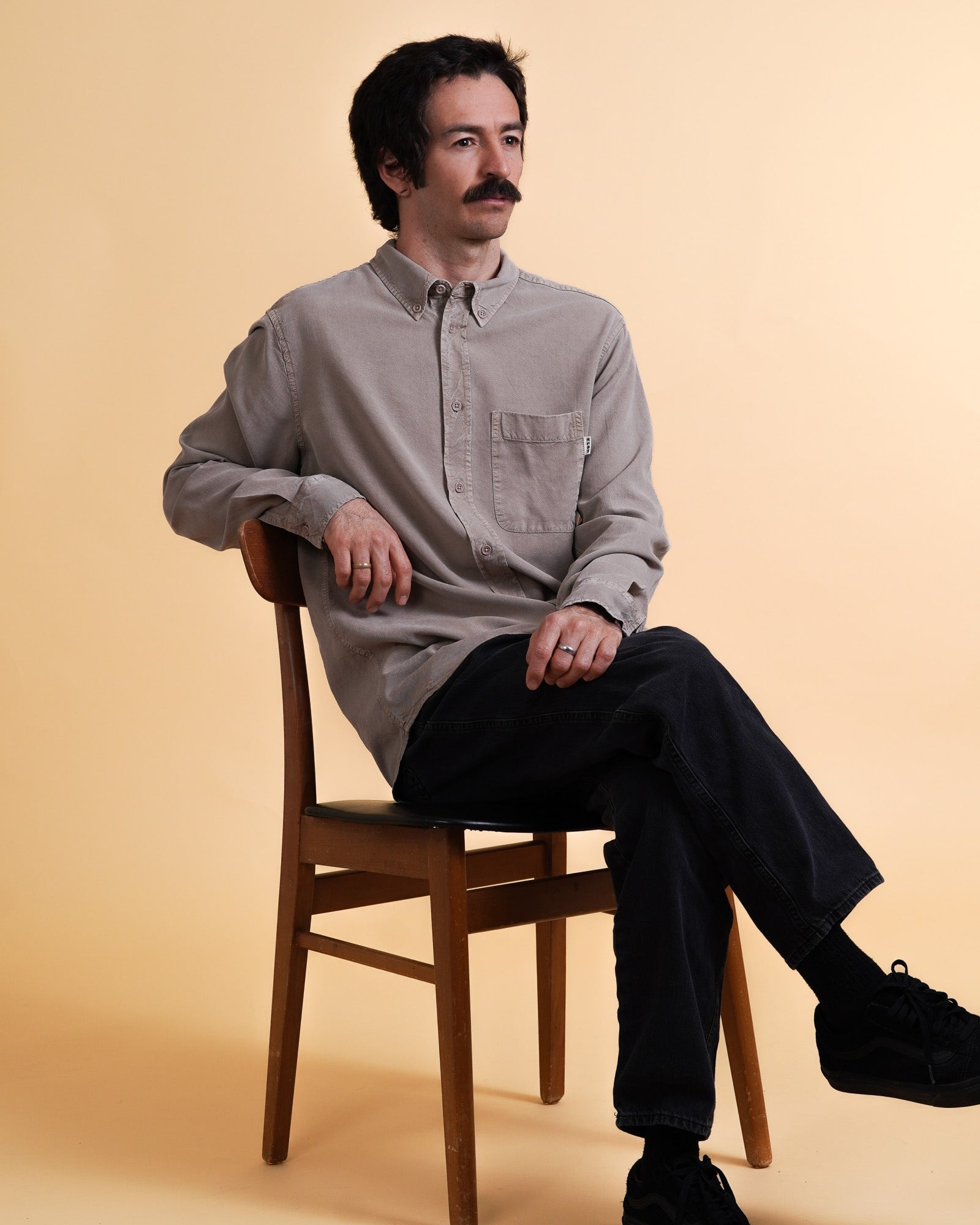 Lyocell-Herren-Ls-Shirt