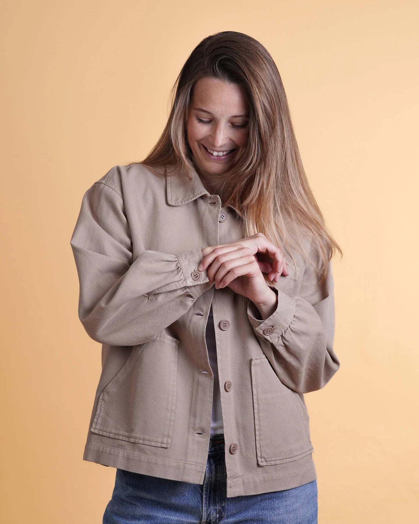 Damen-Overshirt aus Twill