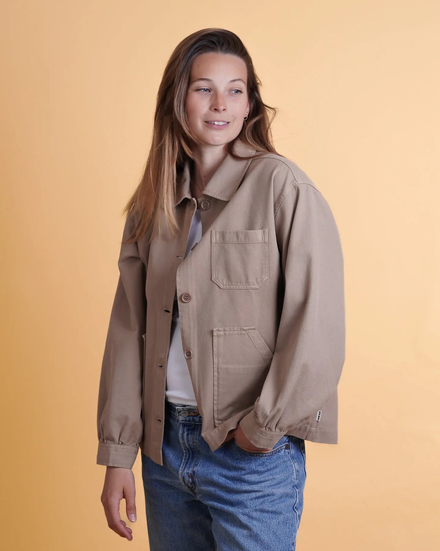 Damen-Overshirt aus Twill