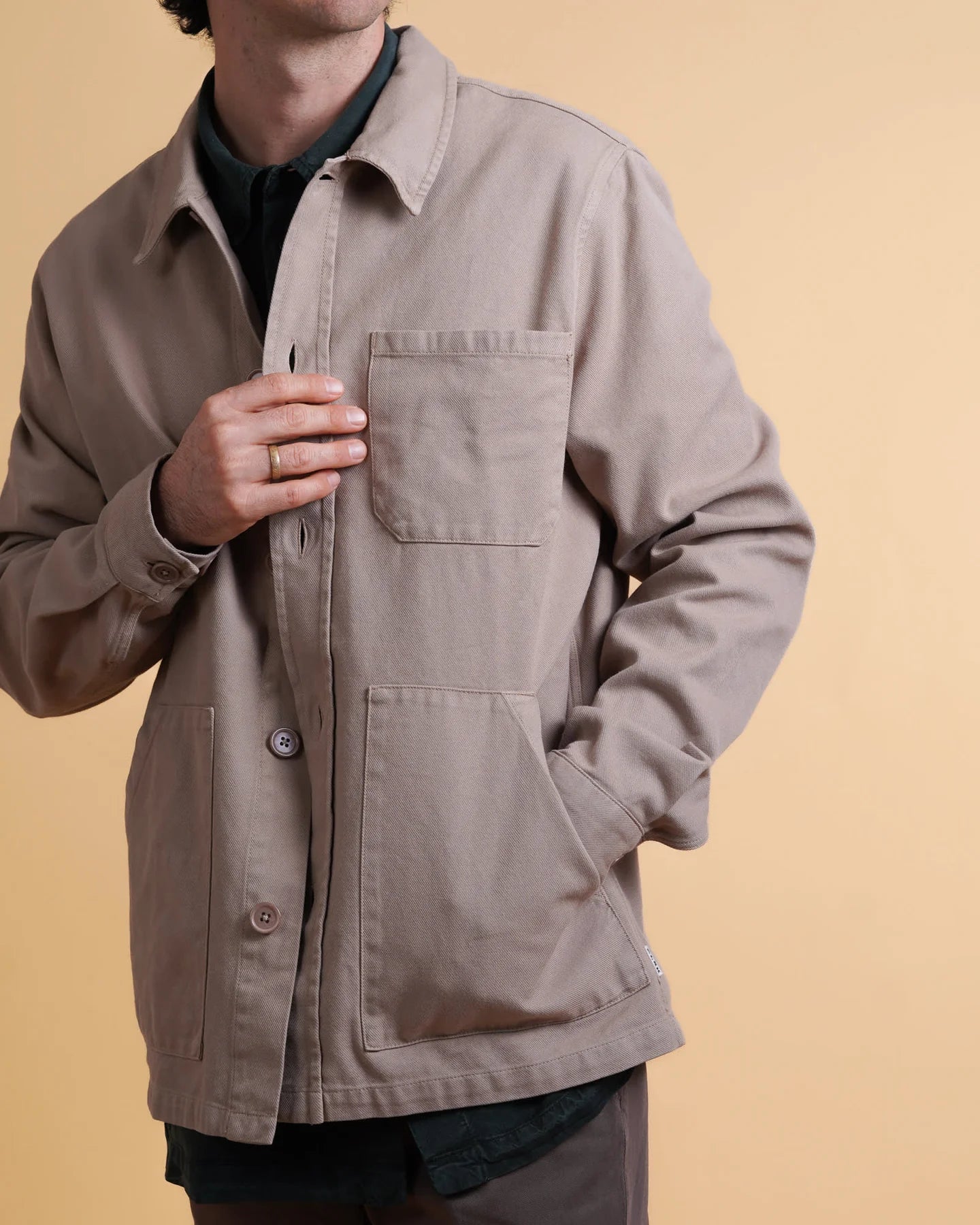 Twill Men'S Overshirt