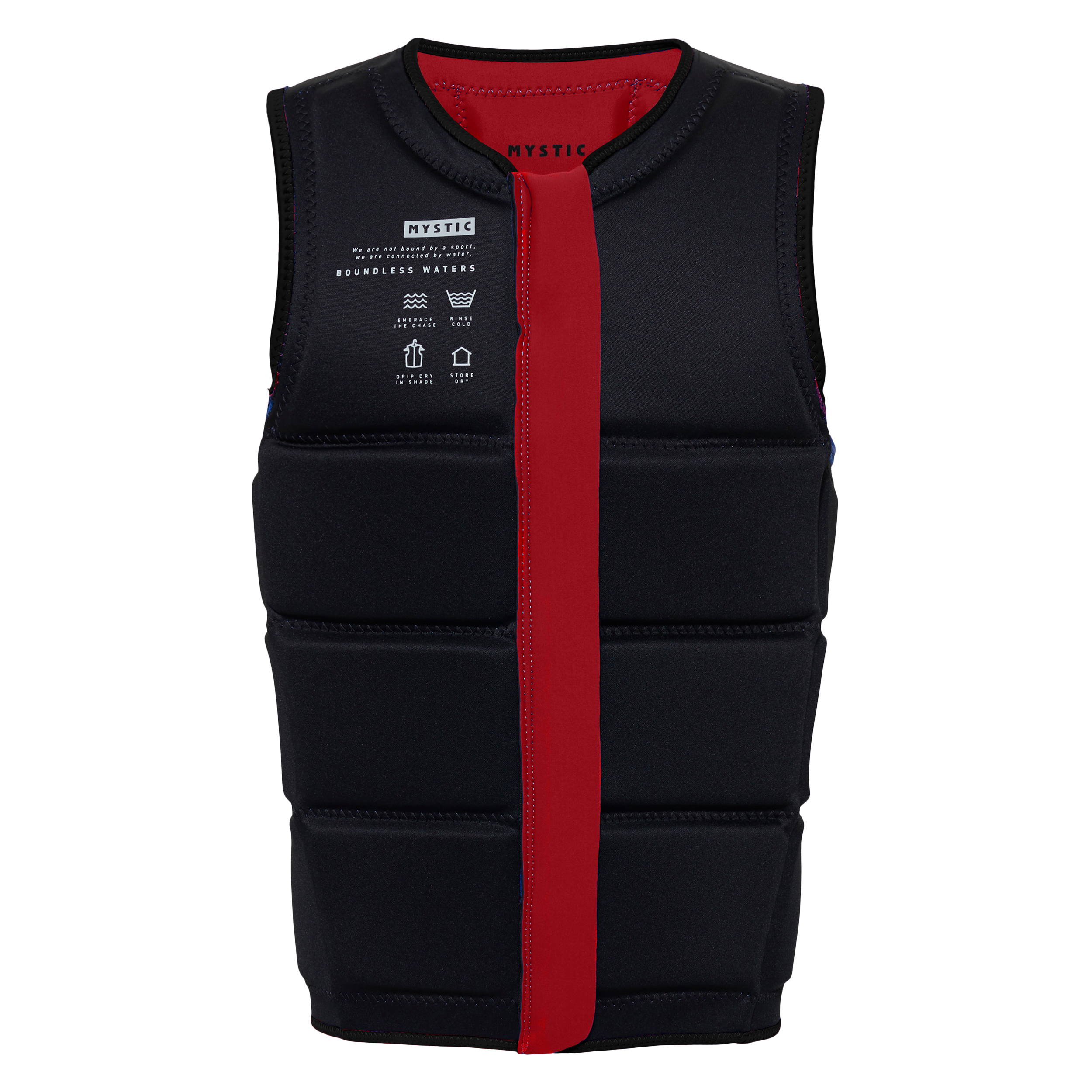 Brand Impact Vest Fzip Wake - Red