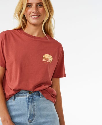 Tiki Tropics avslappnad kortärmad t-shirt