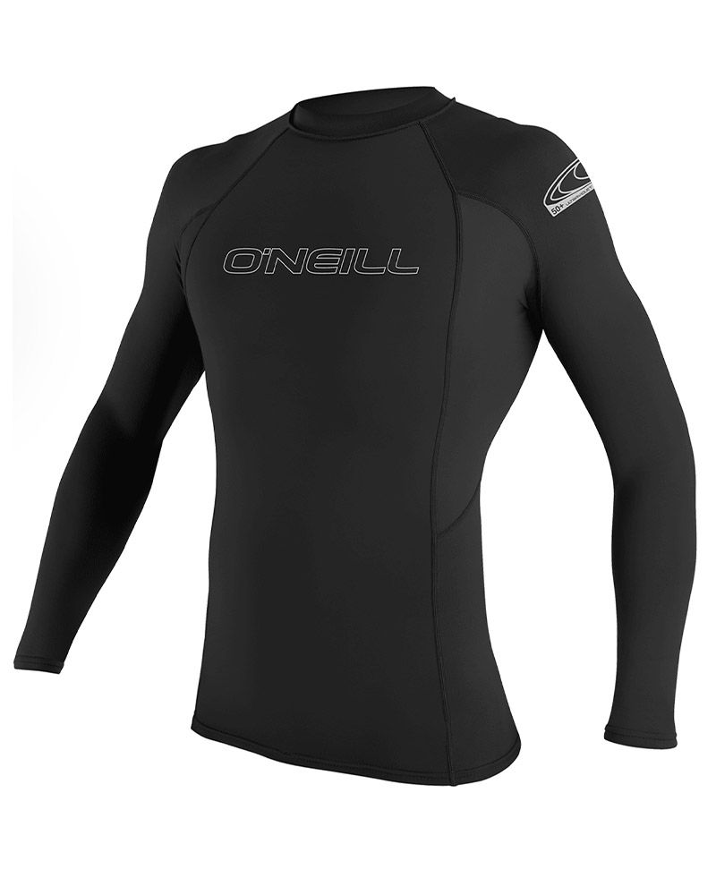 Basickins L/S Rash Guard – Schwarz