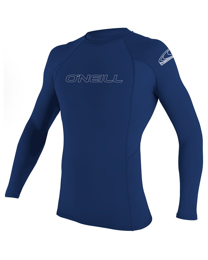 Basickins L/S Rash Guard - Marine
