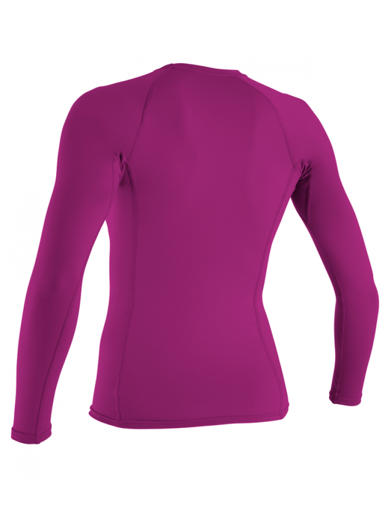 Wms Basickins L/S Rash Guard – Fuchsrosa