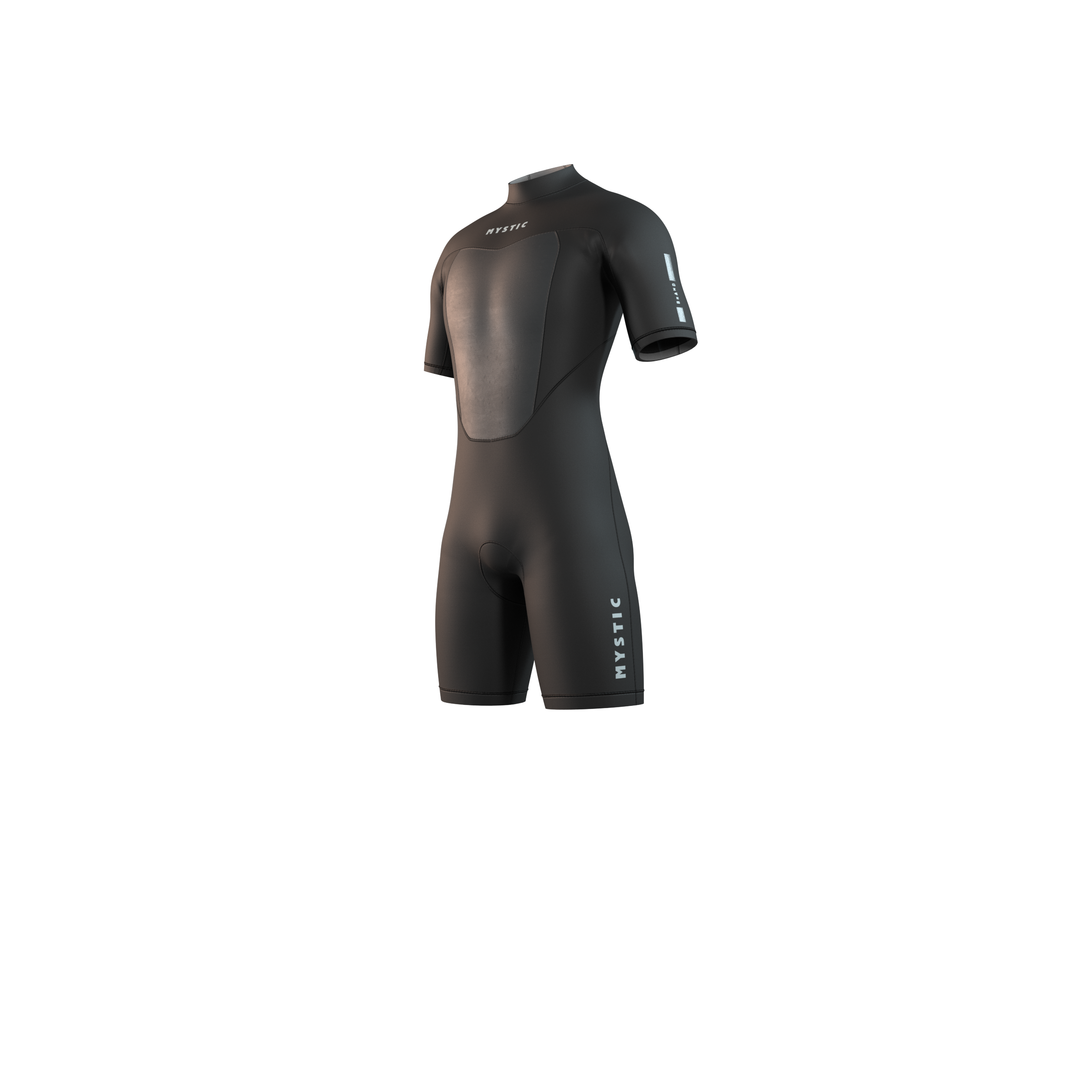 Mystic - Brand Shorty 3/2mm Bzip Flatlock - 2025 - Black/Orange