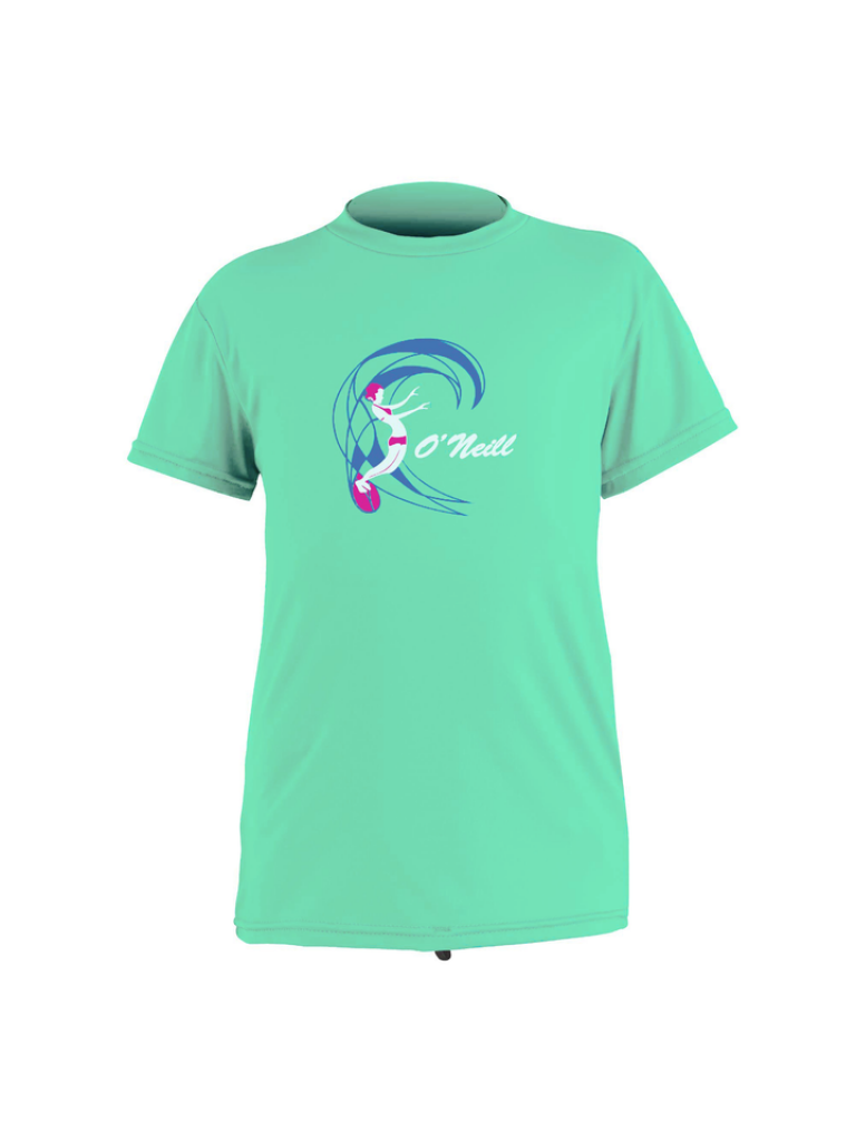 Kleinkind O'zone S/S Sun Hemd - Mädchen - Leichtes Aqua