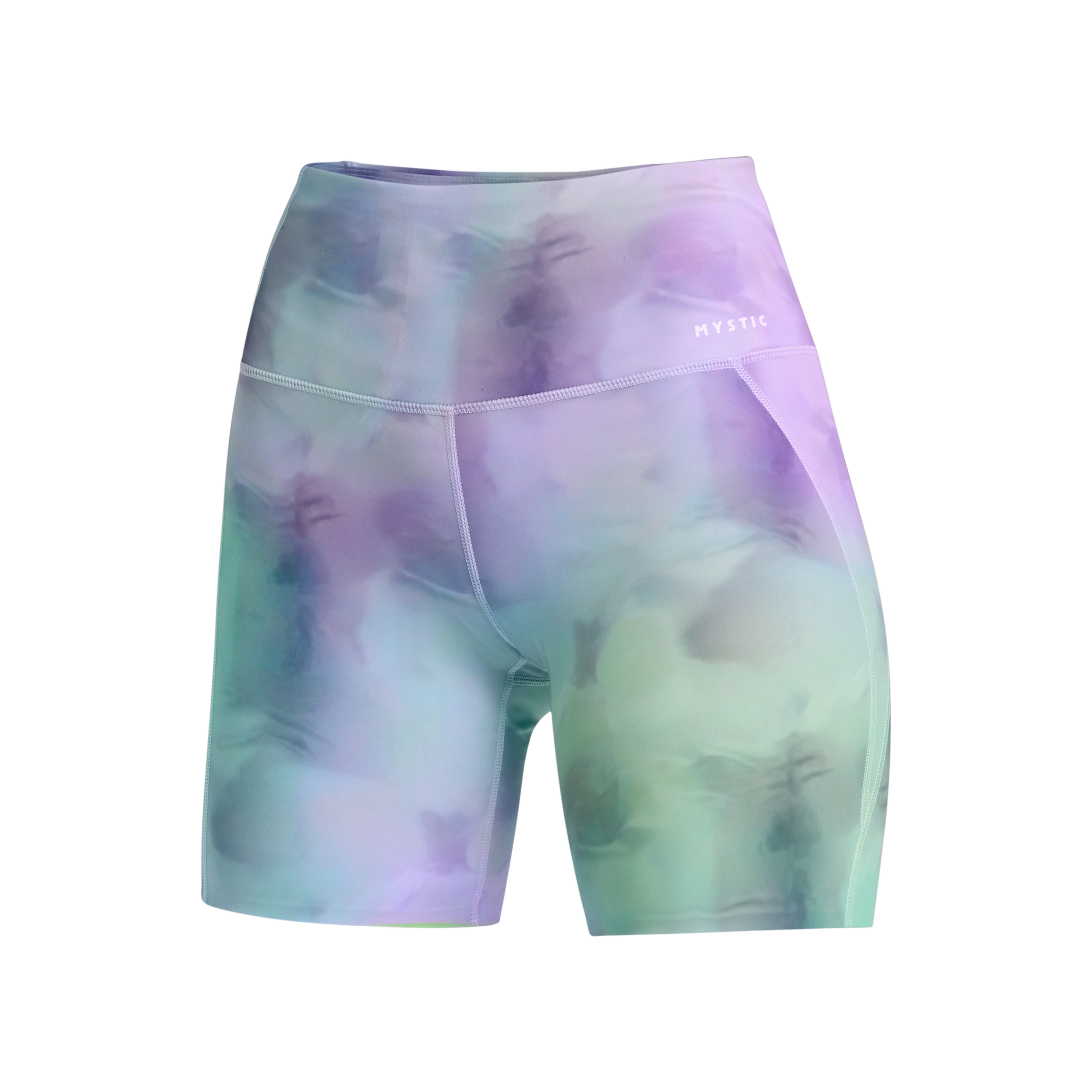 Terri Performance Biker Shorts Women - Purple / Green