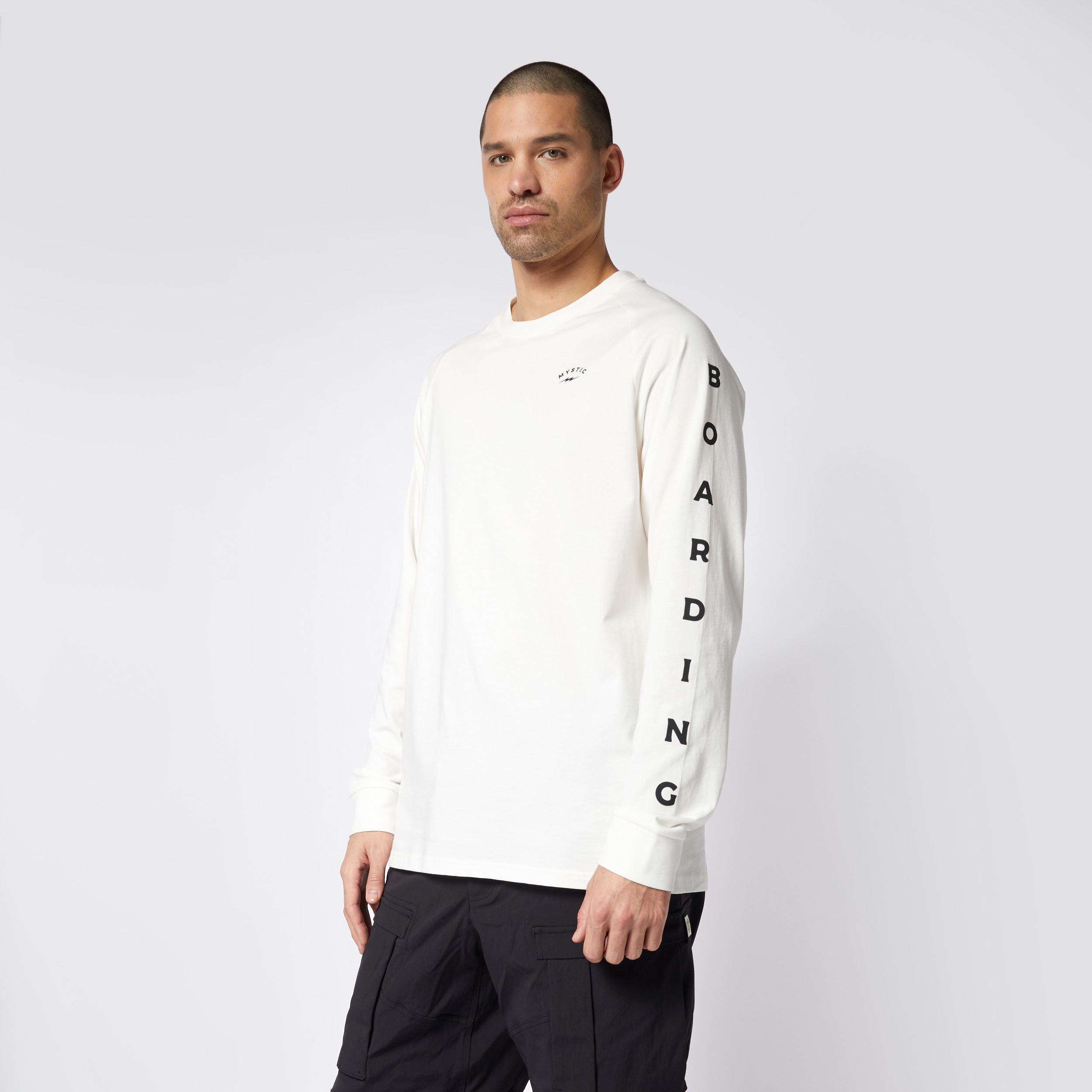 Mystic - Bolt L/S T-Shirt - Off White