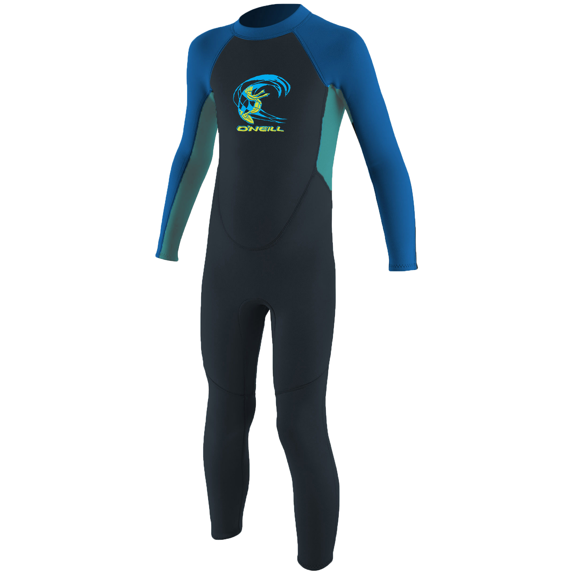 Kleinkindreaktor 2 mm Rücken Reißverschluss - Jungen - Schiefer/leichte Aqua/Ozean