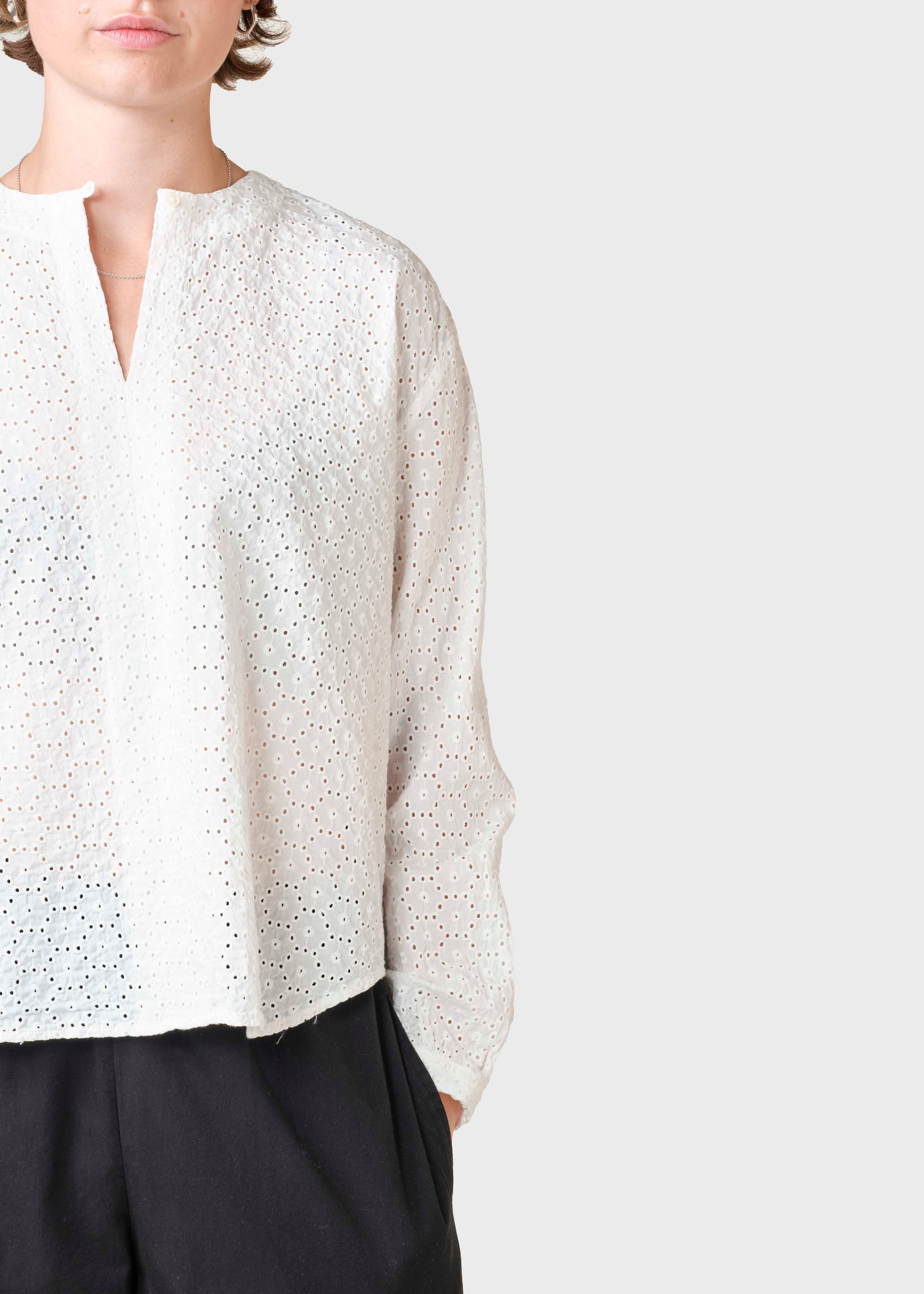 Alma Embroidery Blouse - Cream