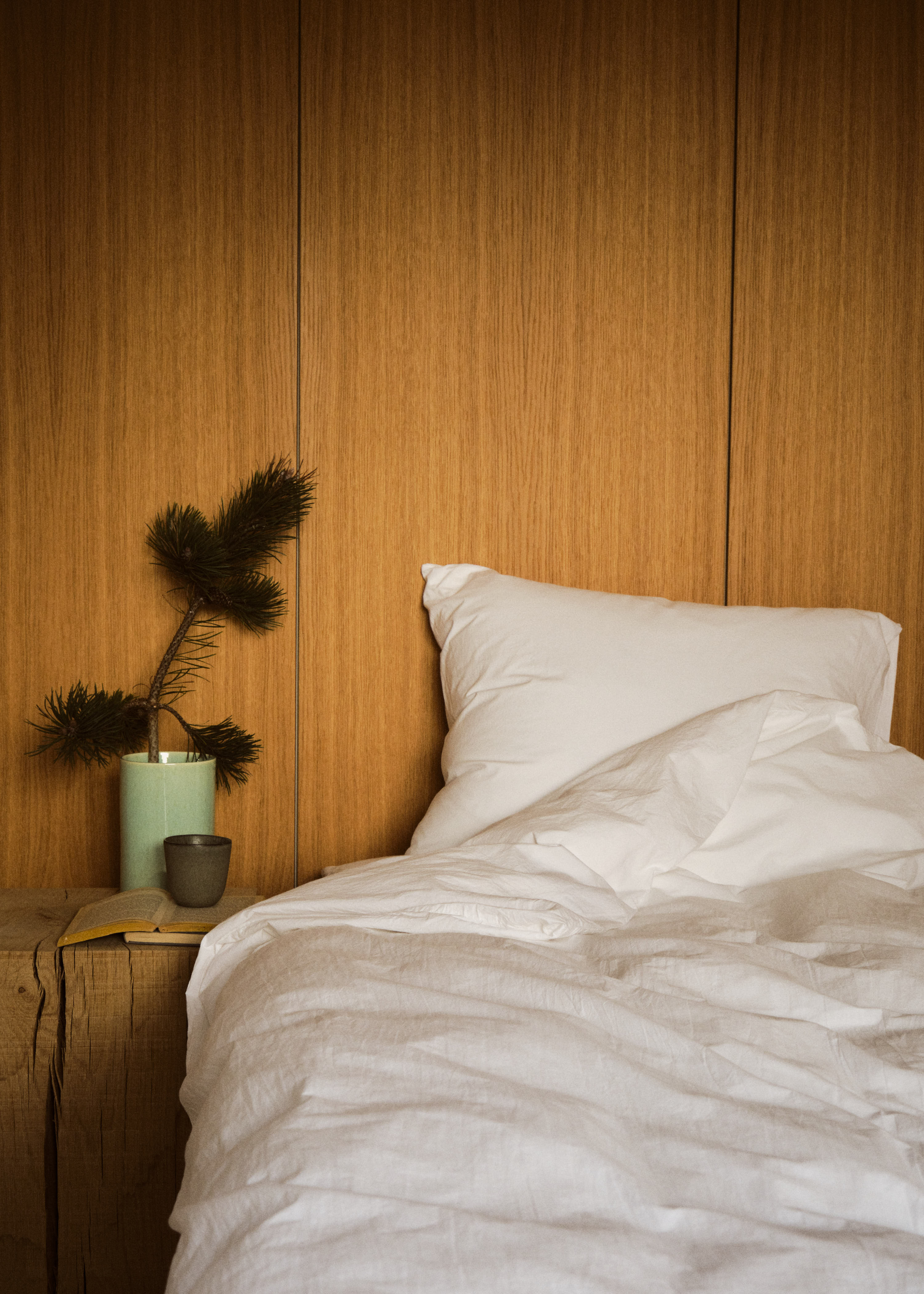 Bed Set - Plain - 140 X 200 + 80 X 80 - White