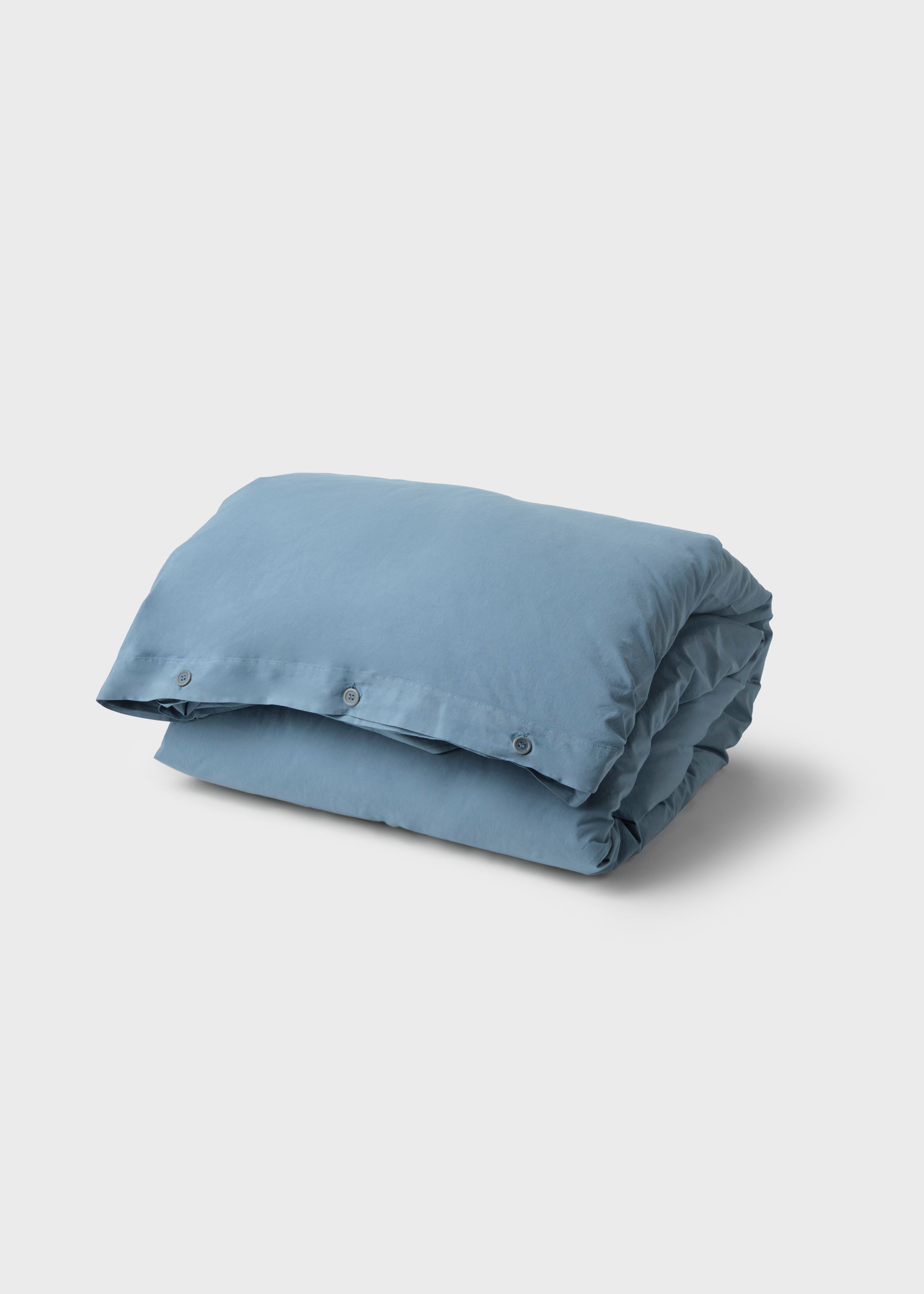 Bed Set - Plain - 140 X 220 + 80 X 80 - Light Blue