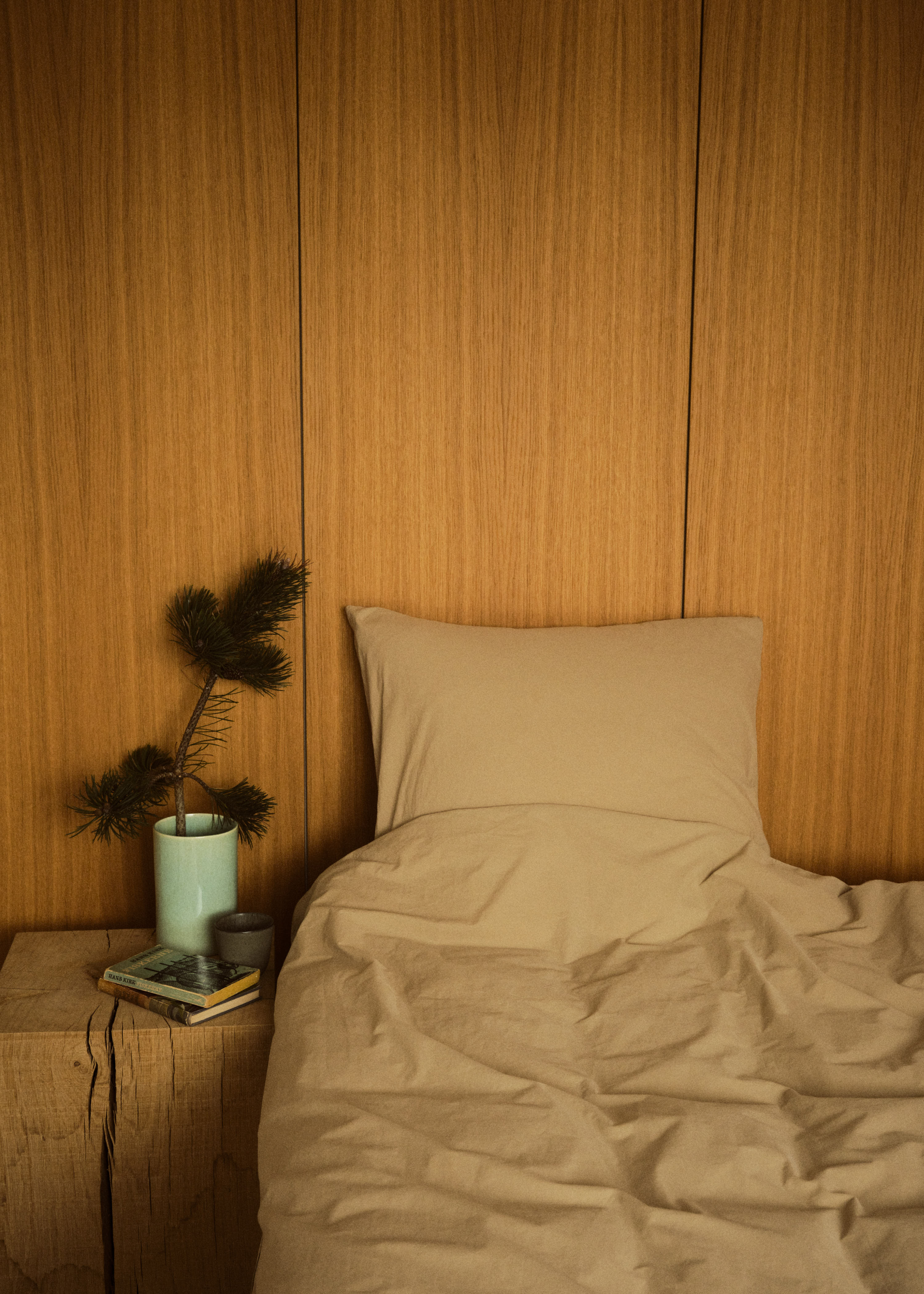 Bed Set - Plain - 140 X 220 + 80 X 80 - Sand