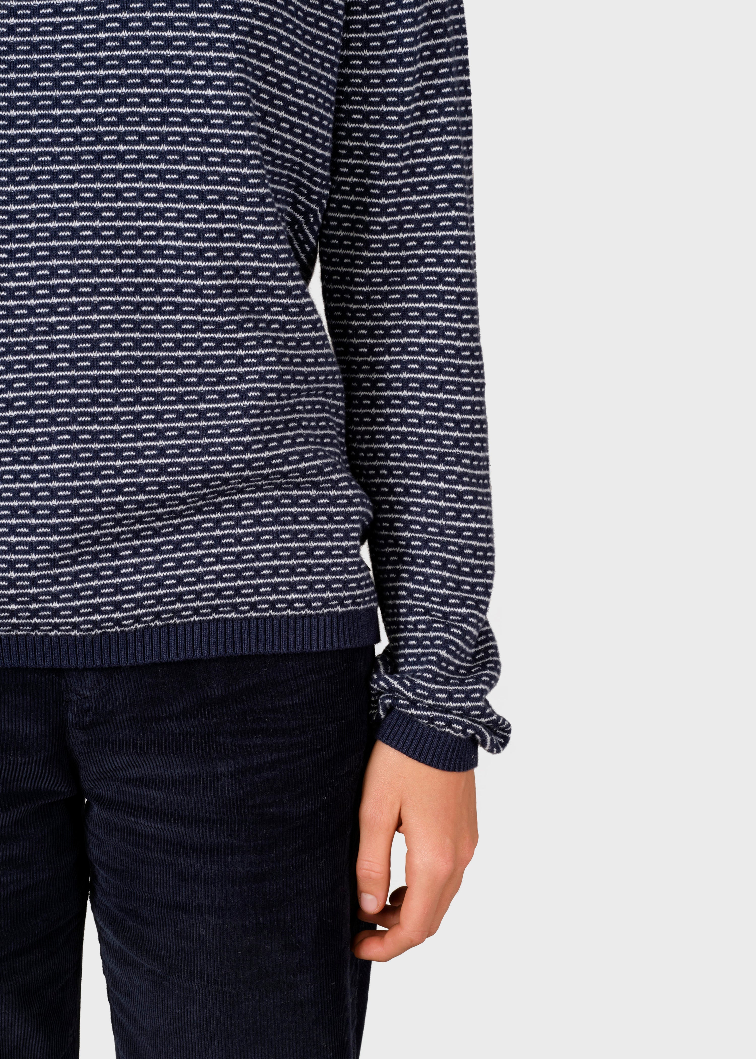 Silje Knit - Navy/cream