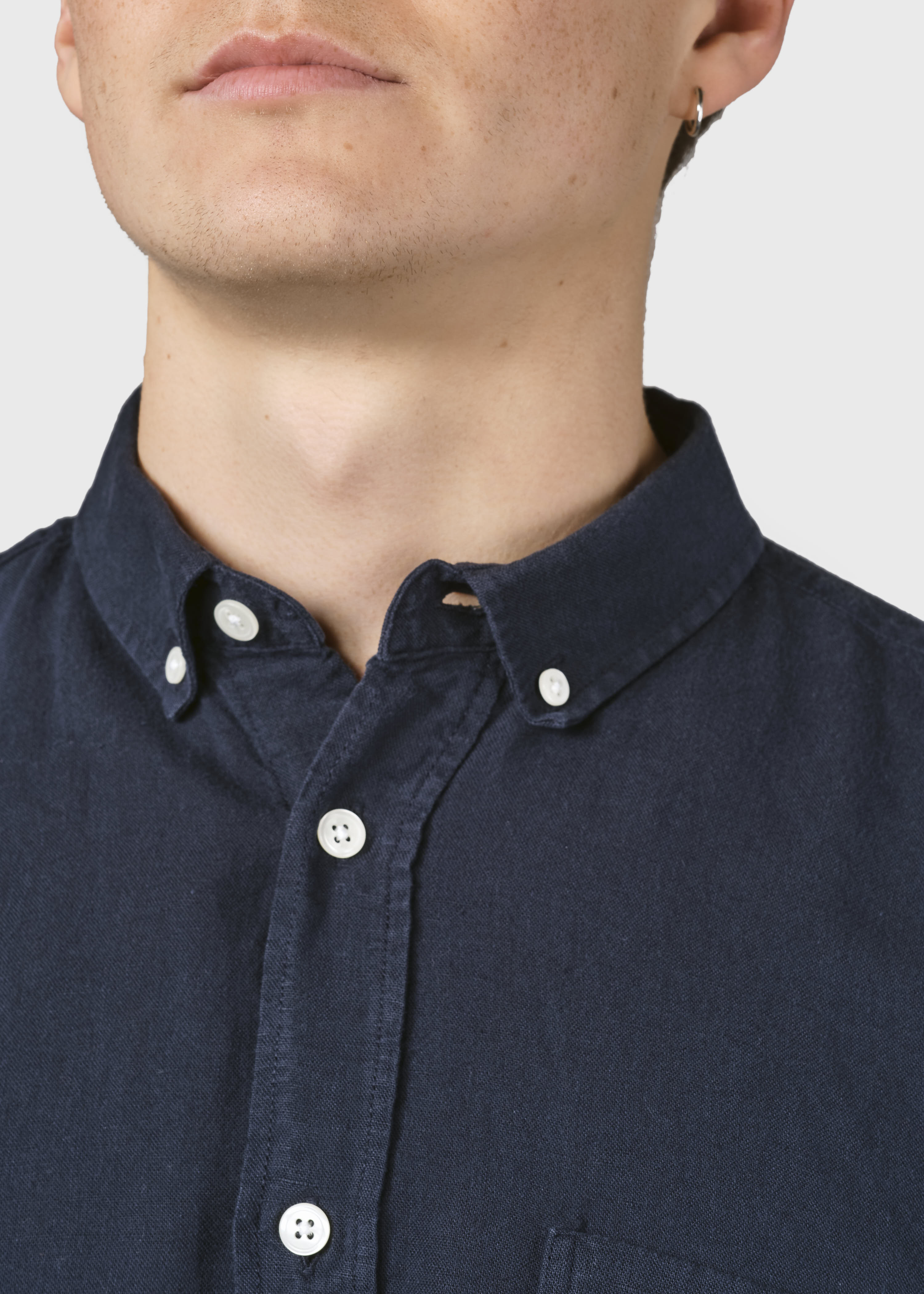 Benjamin Linen Shirt - Navy