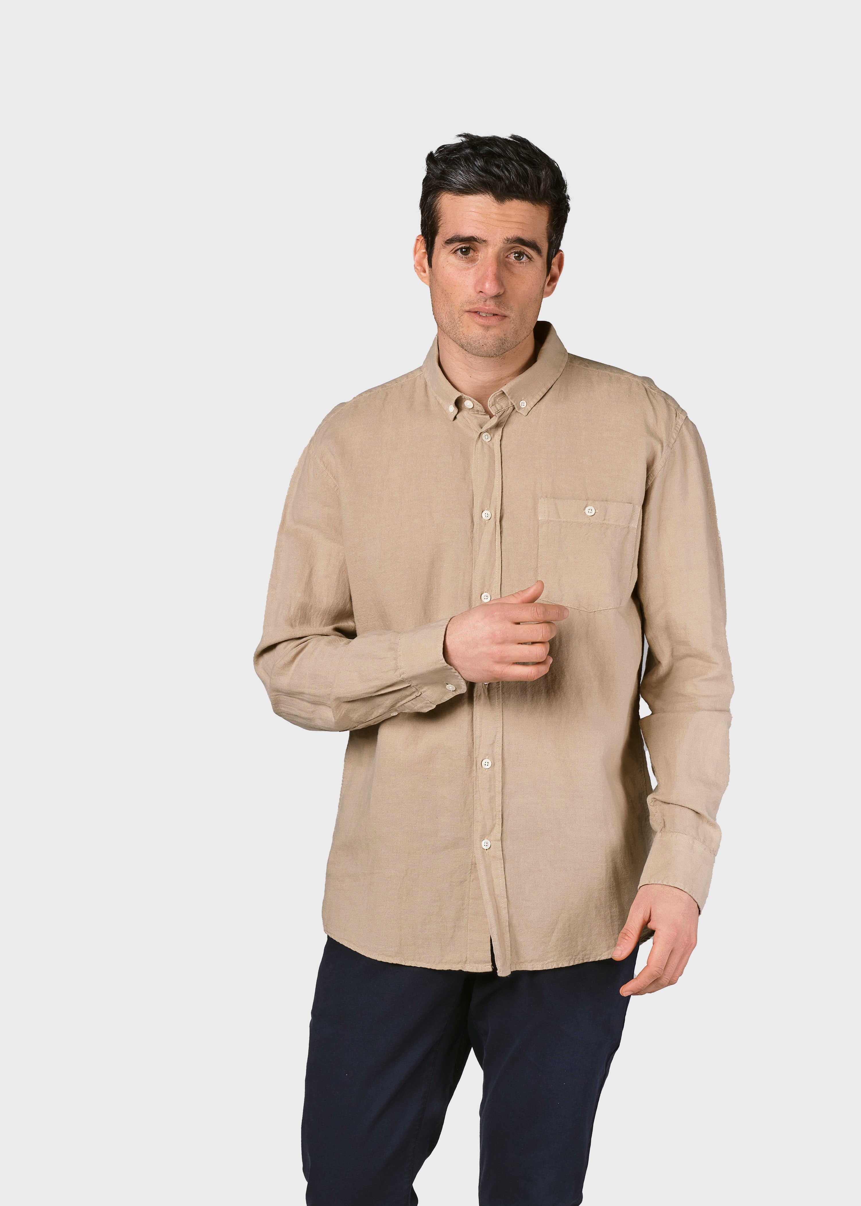 Benjamin Linen Shirt - Sand