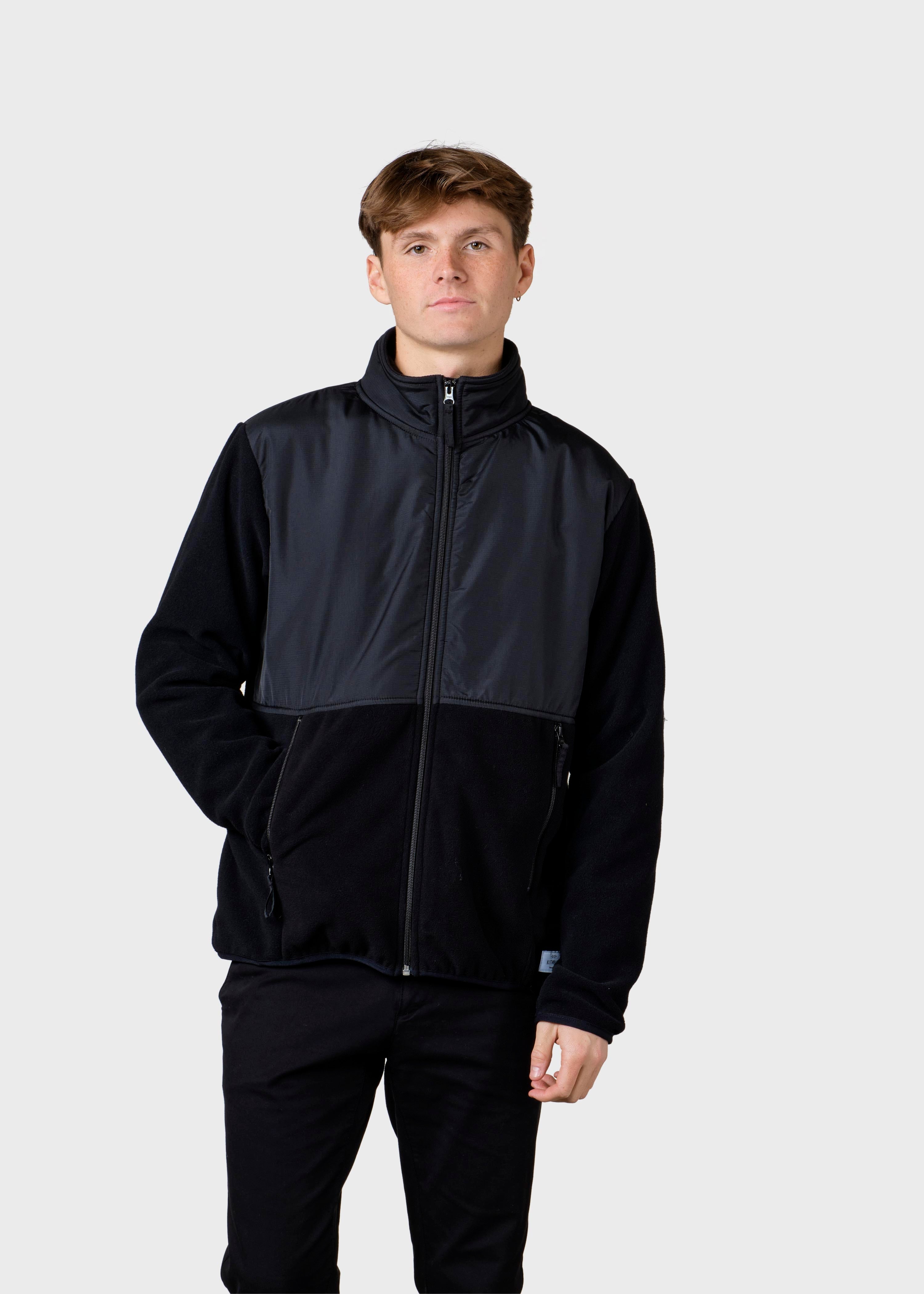 Midi Fleece Jacket - Black/black