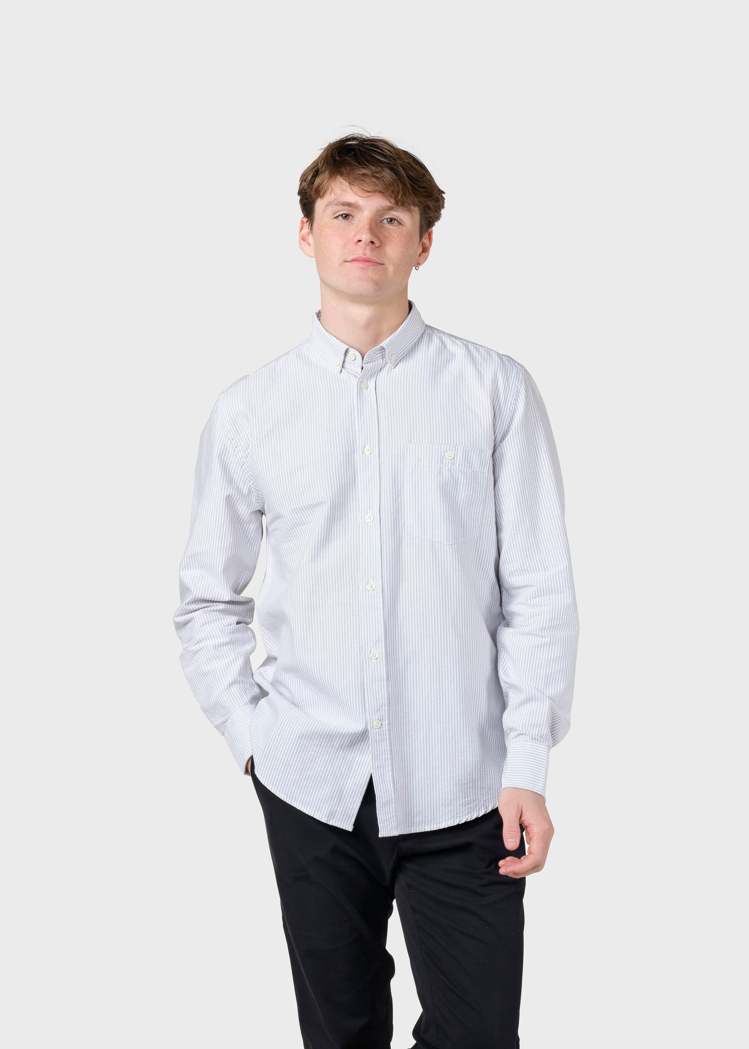 Benjamin Striped Shirt - White/sand