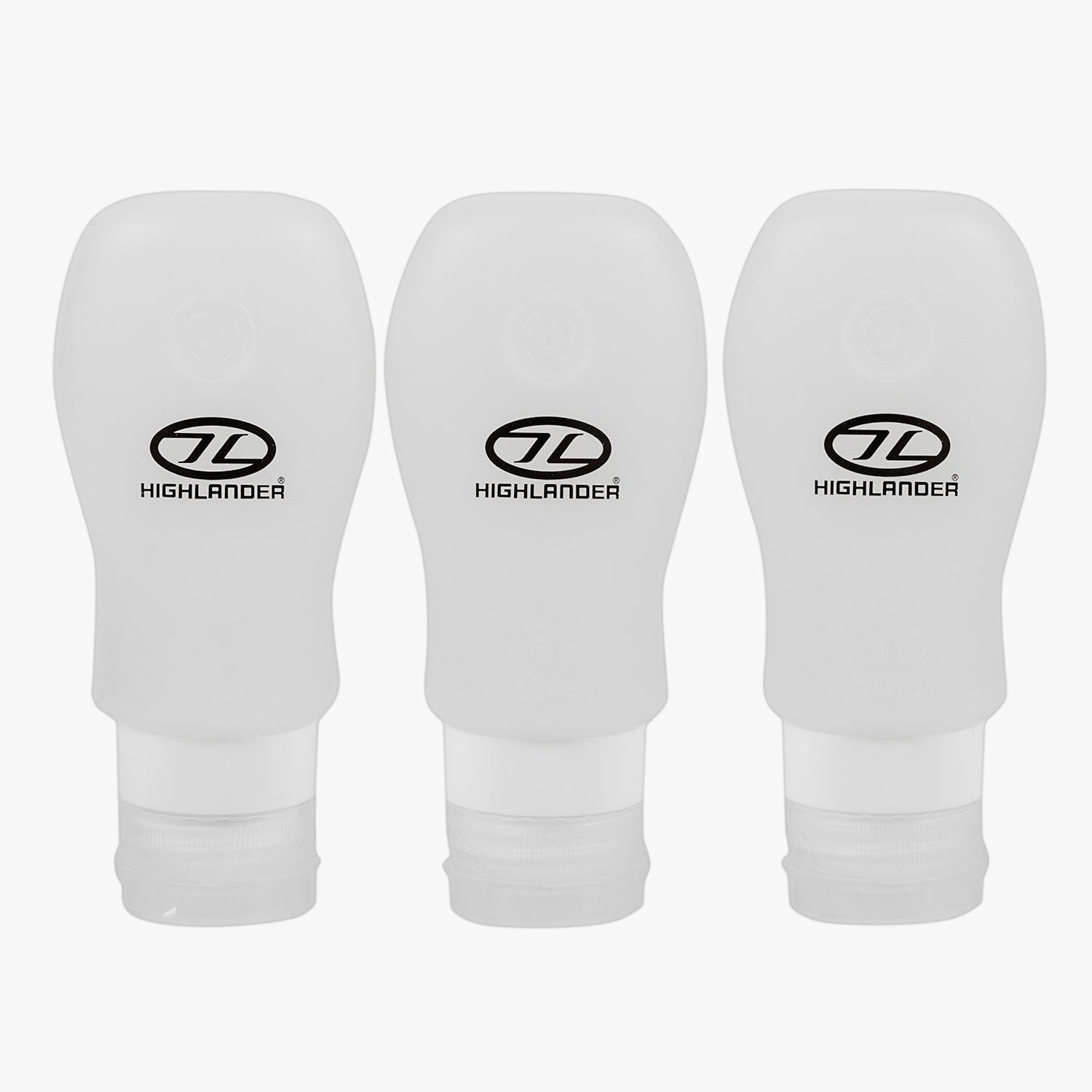 Highlander – Silikon-Reiseflaschen, 3er-Pack