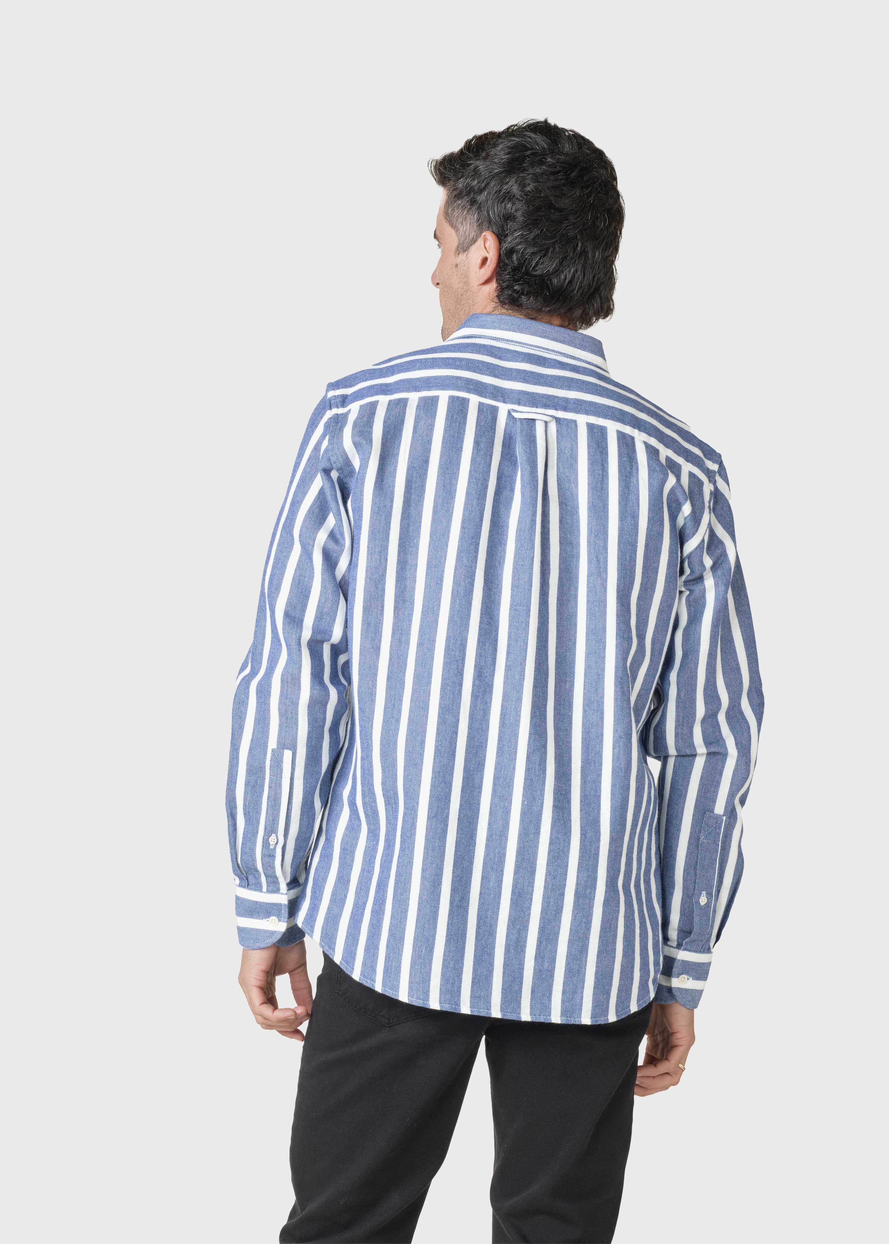 Cornelius Shirt - White/ocean