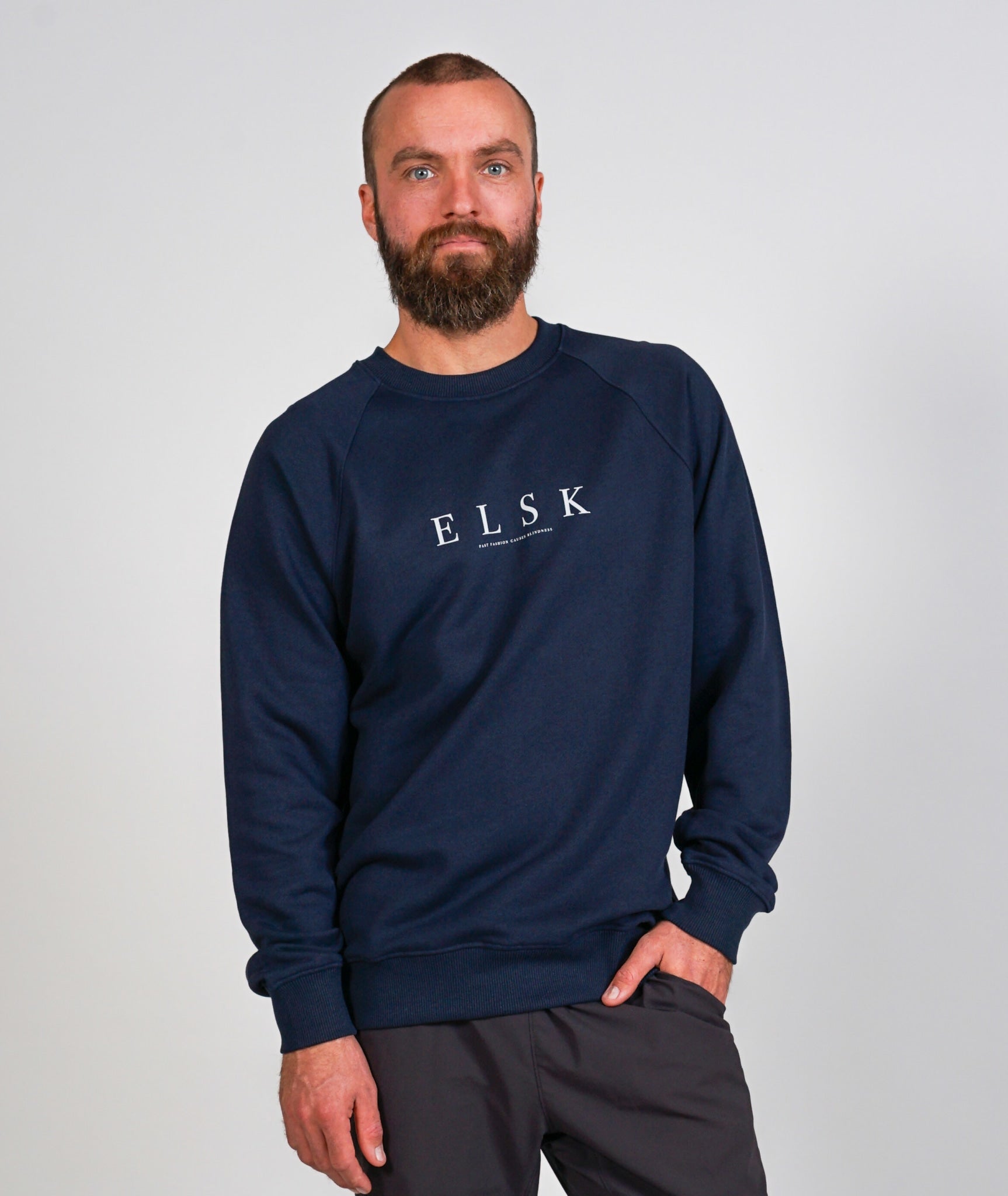 2360 | Elsk® Pure Tværs Men'S Sweatshirt | Dark Navy