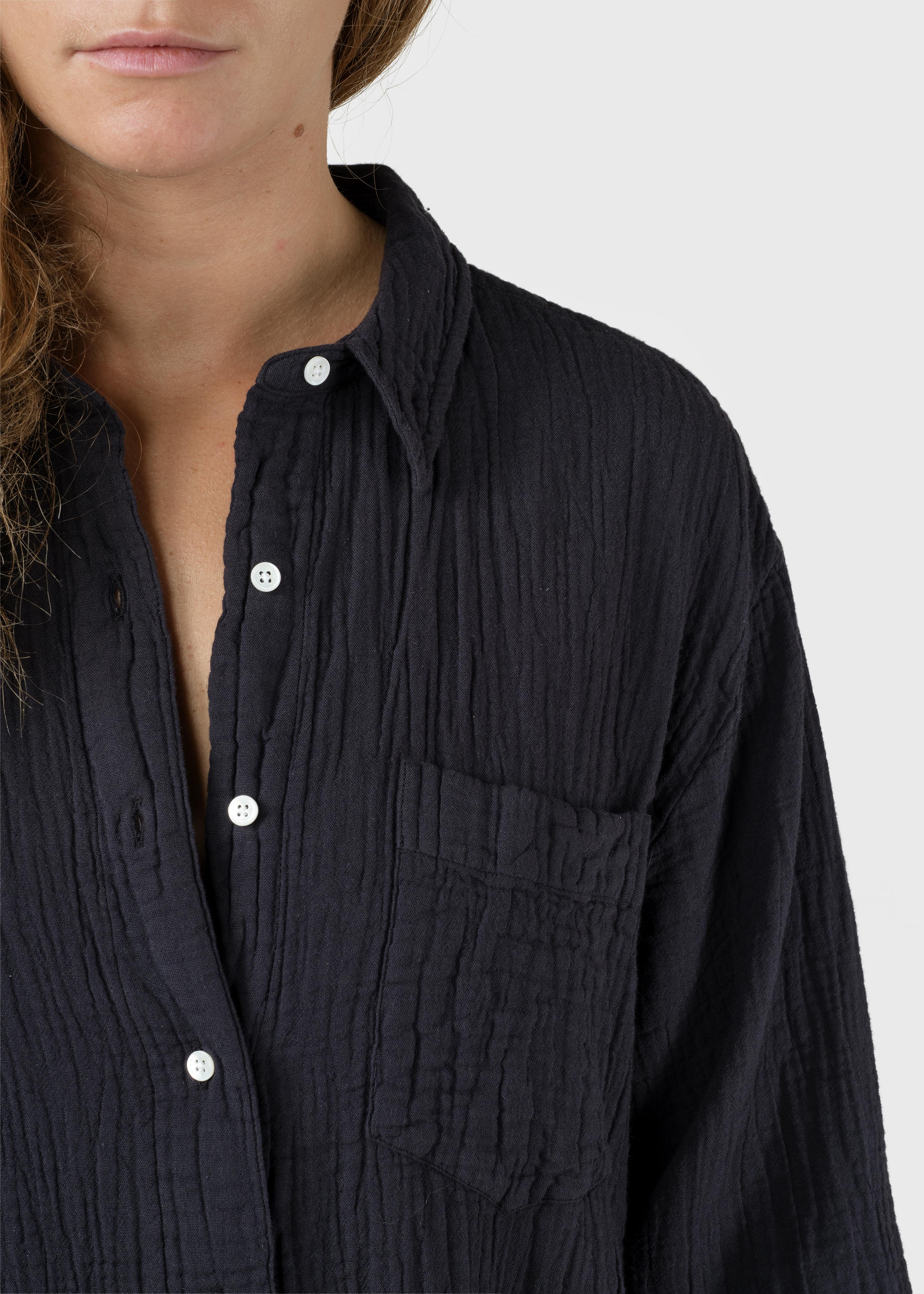 Dahlia Shirt - Navy
