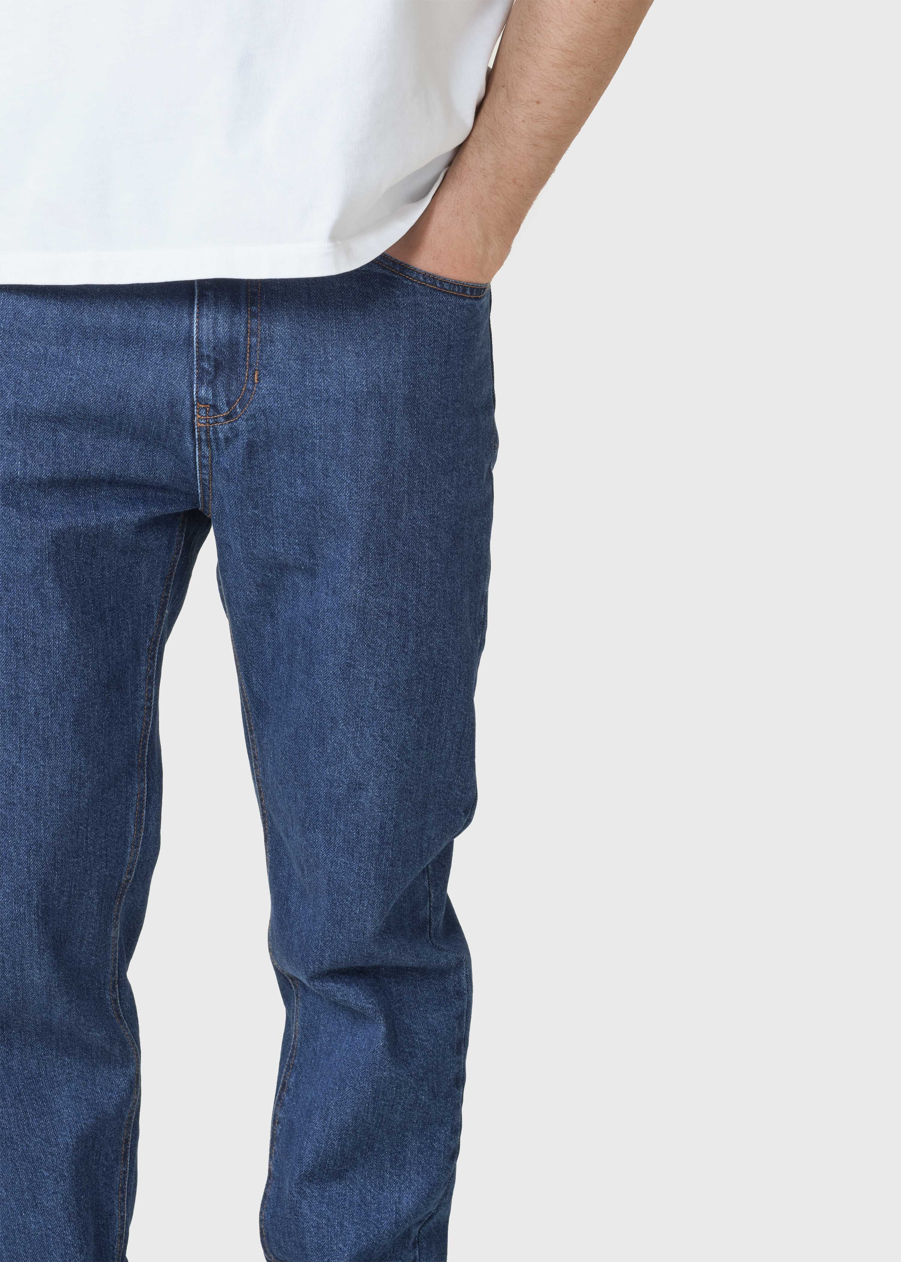 Dan Denim Pants - Dark Blue Stonewash