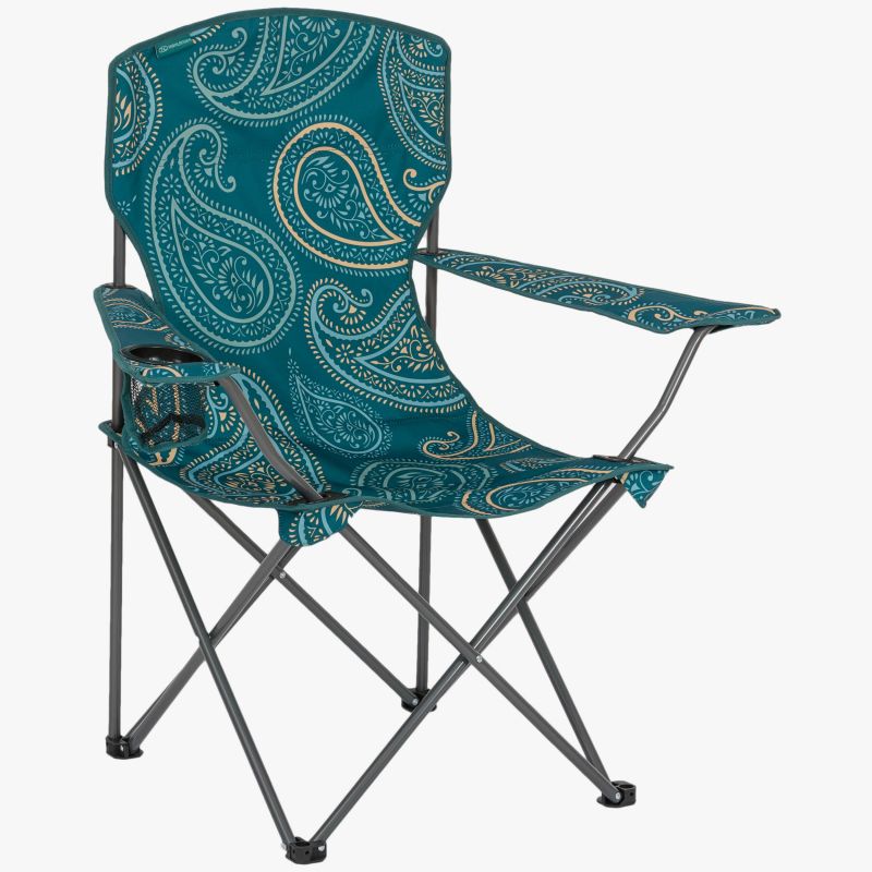 Highlander - Stirling Camping Chair, Paisley Print Teal