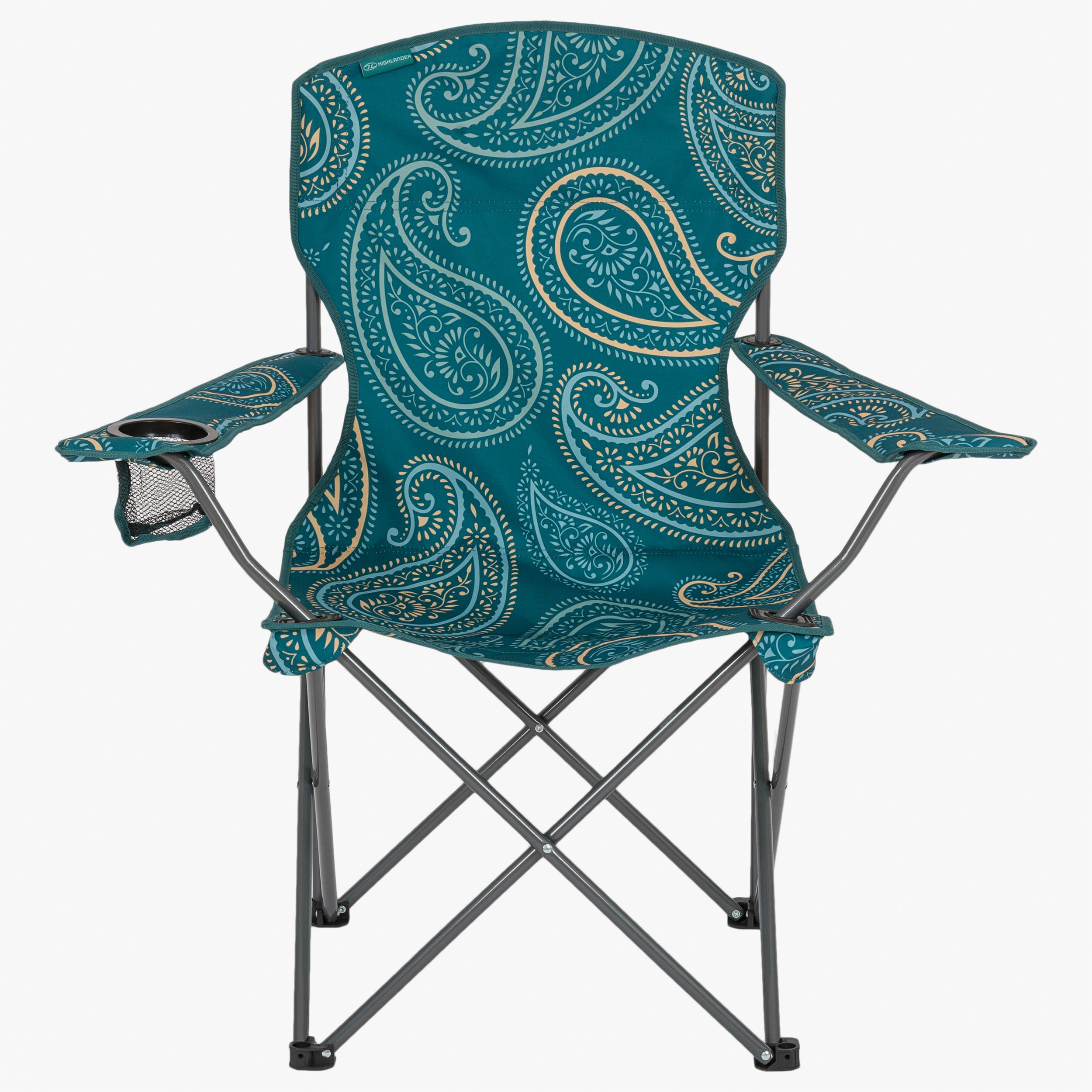 Highlander - Stirling Camping Chair, 2 Pack, Paisley Teal