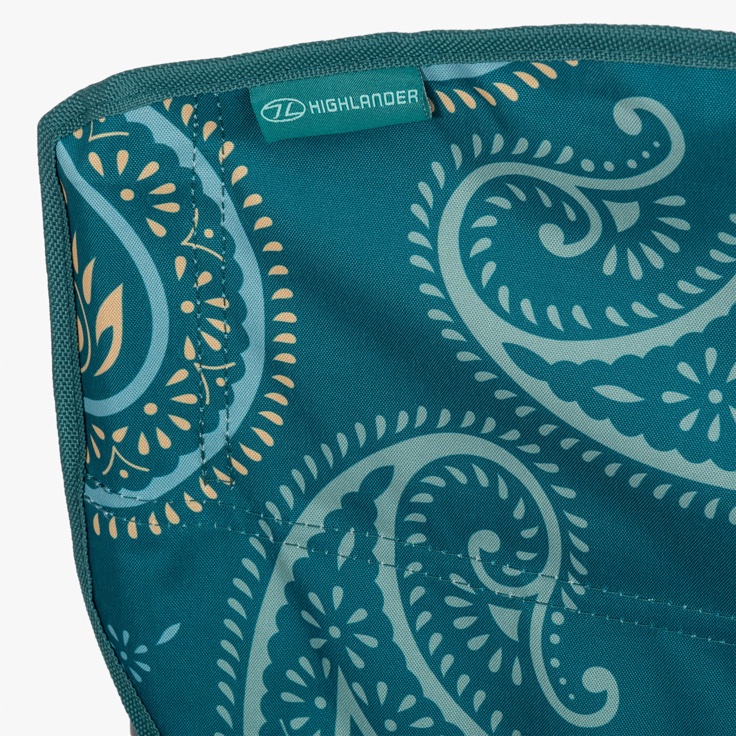 Highlander - Stirling Camping Chair, 2 Pack, Paisley Teal