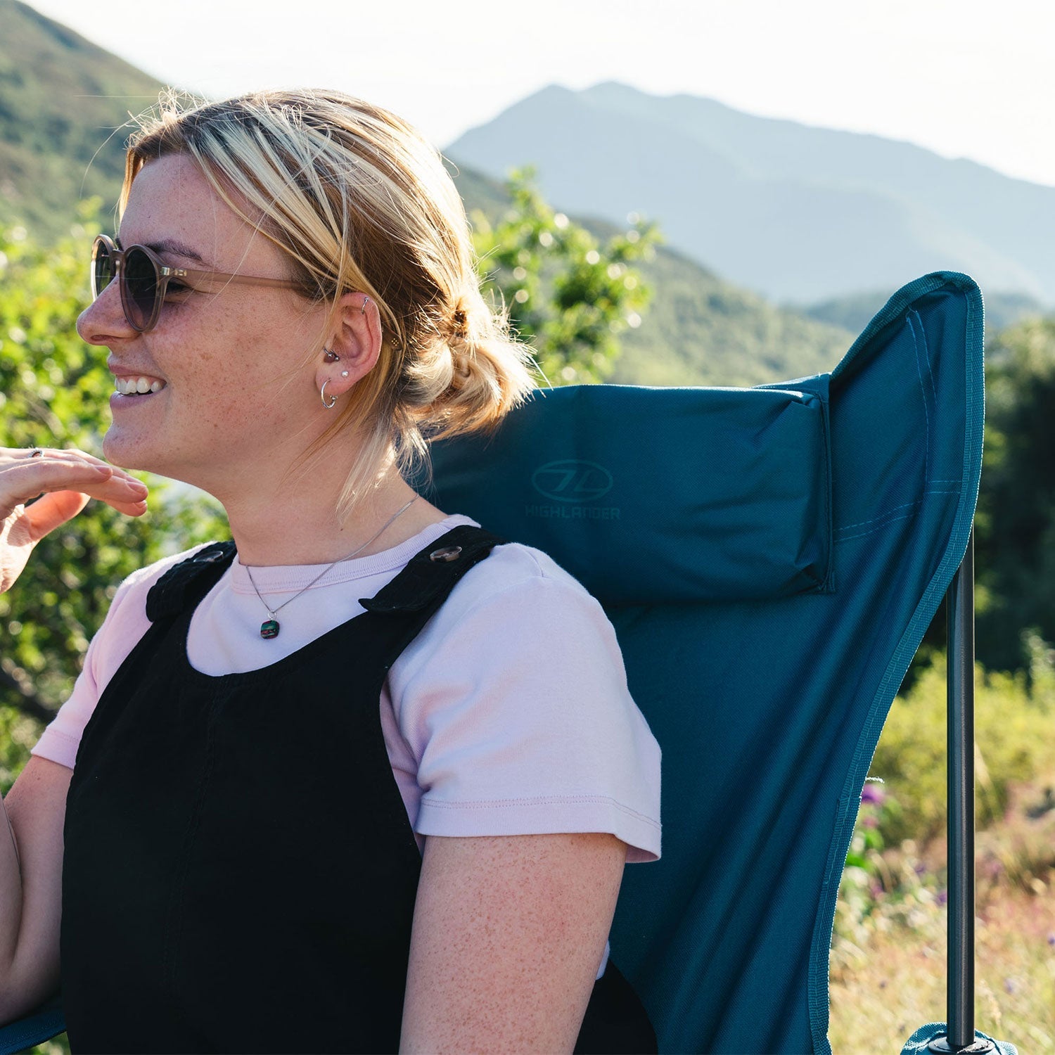 Highlander - Duart Camping Chair, Navy blue