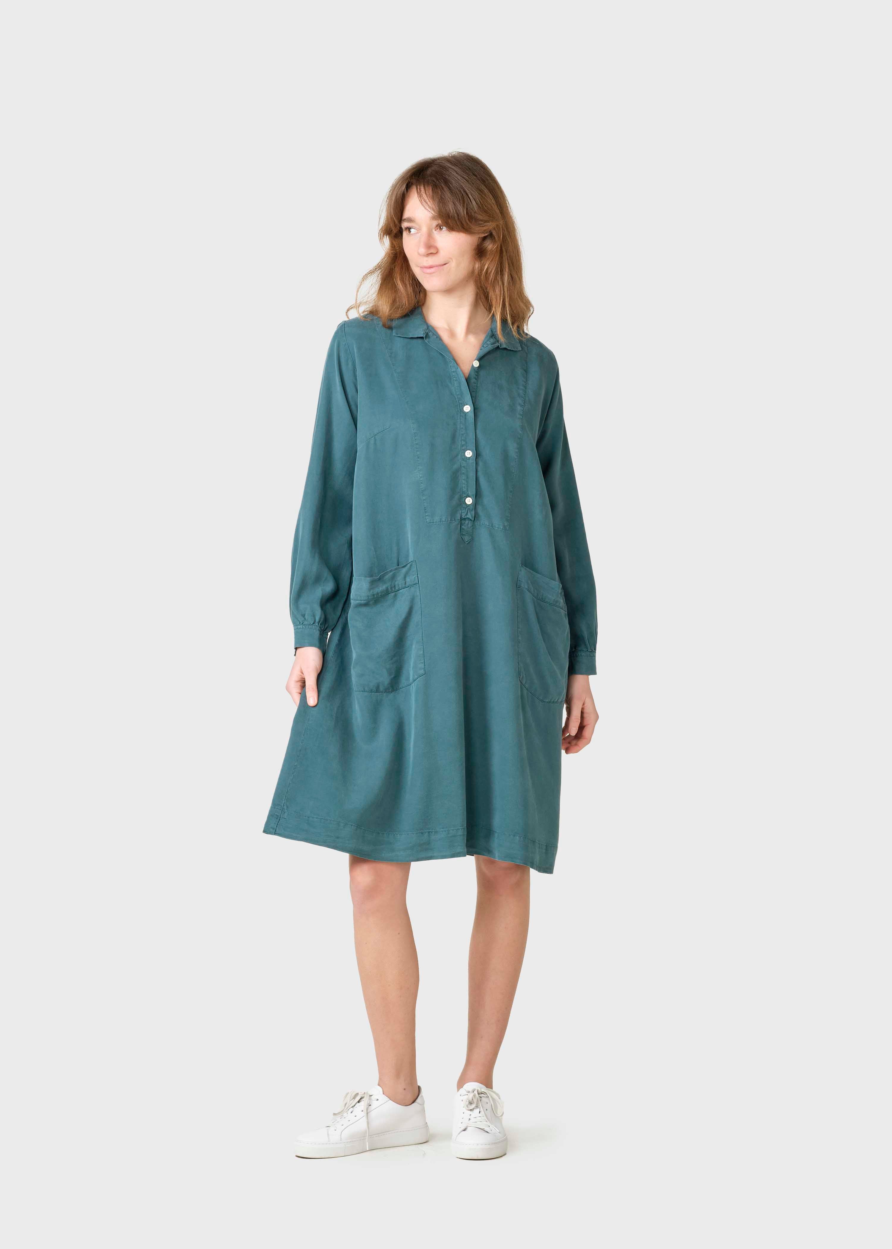 Gerdi Lyocell Dress - Moss Green