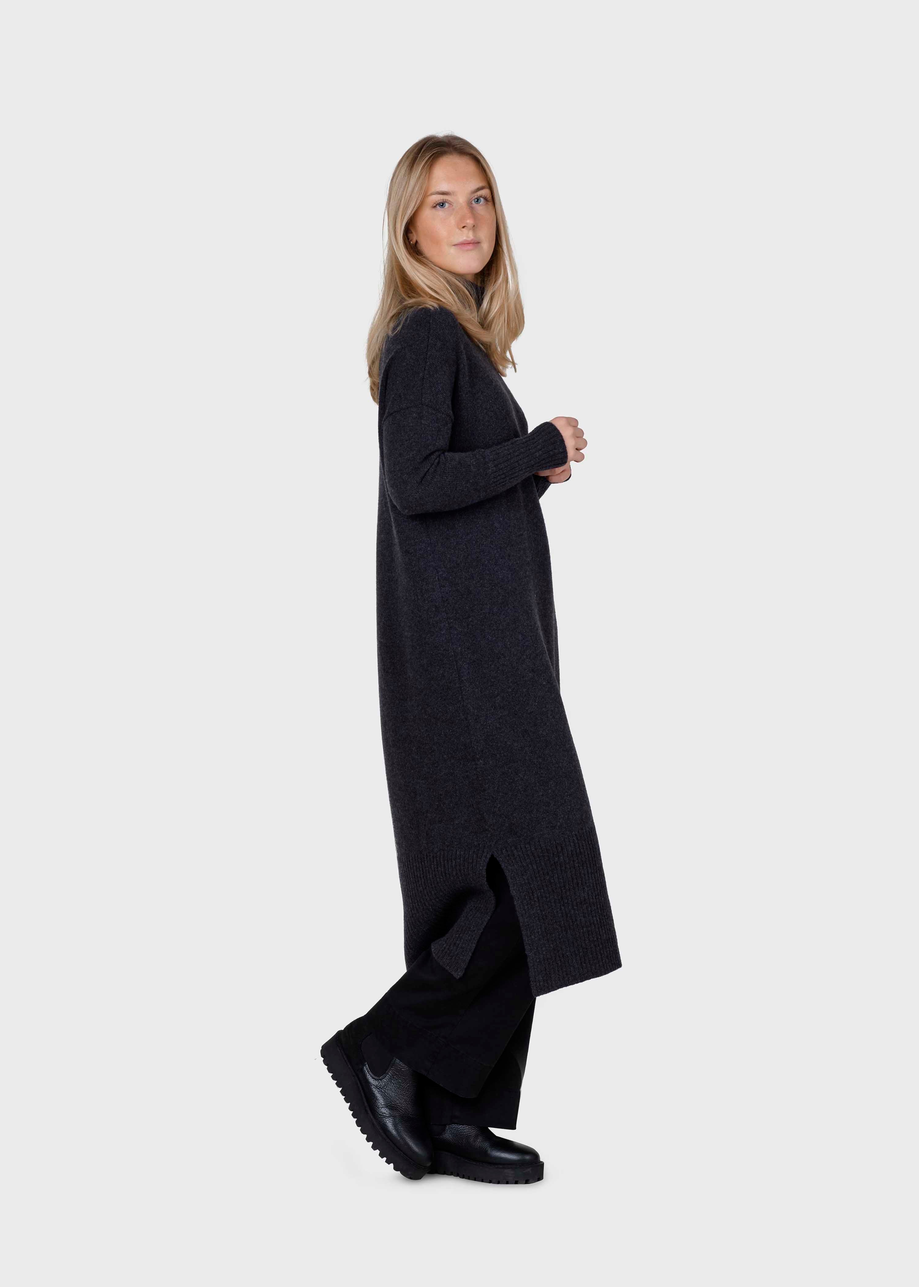 Gro Knit Dress - Anthracite