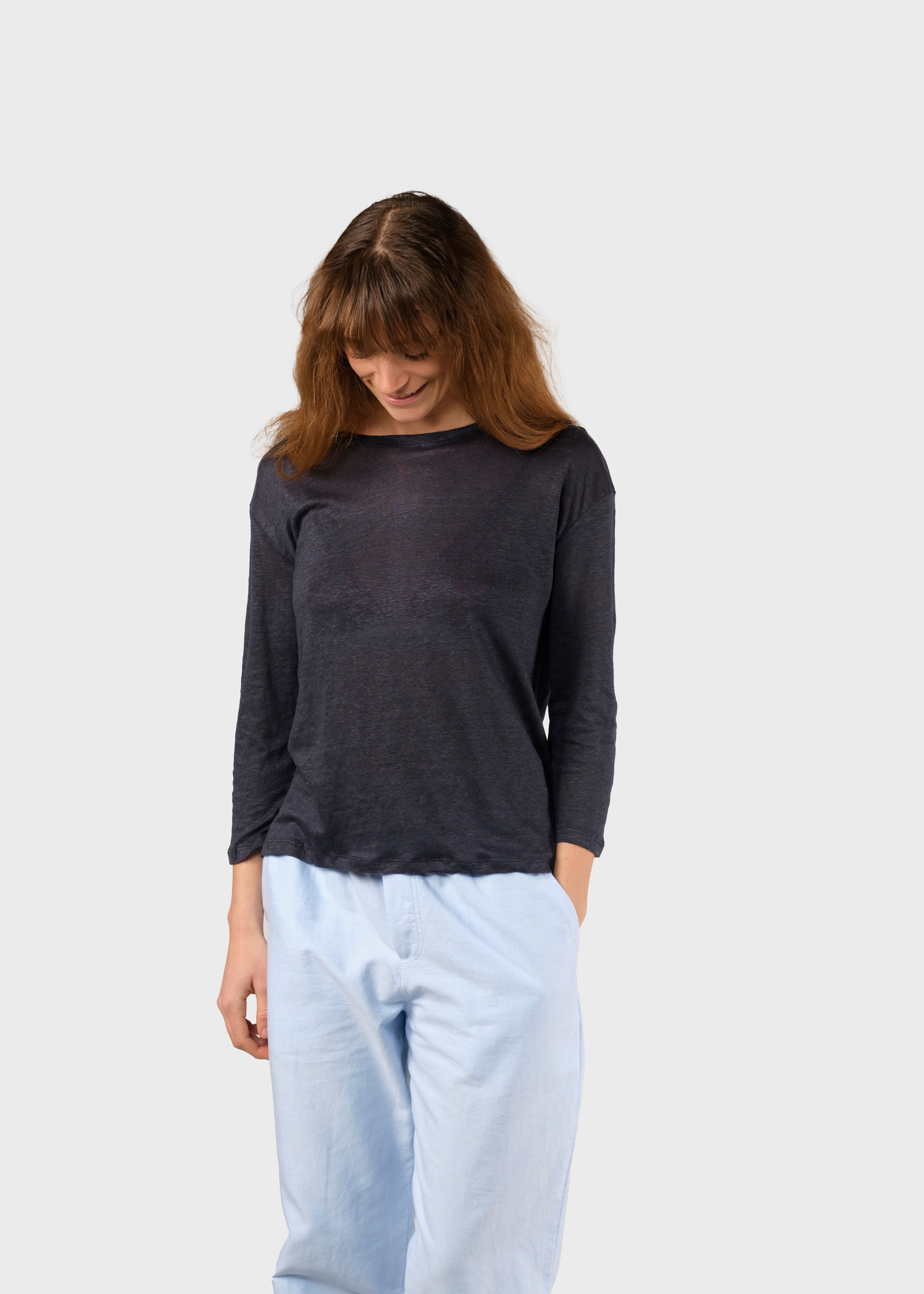 Gudrun Ls Tee - Navy