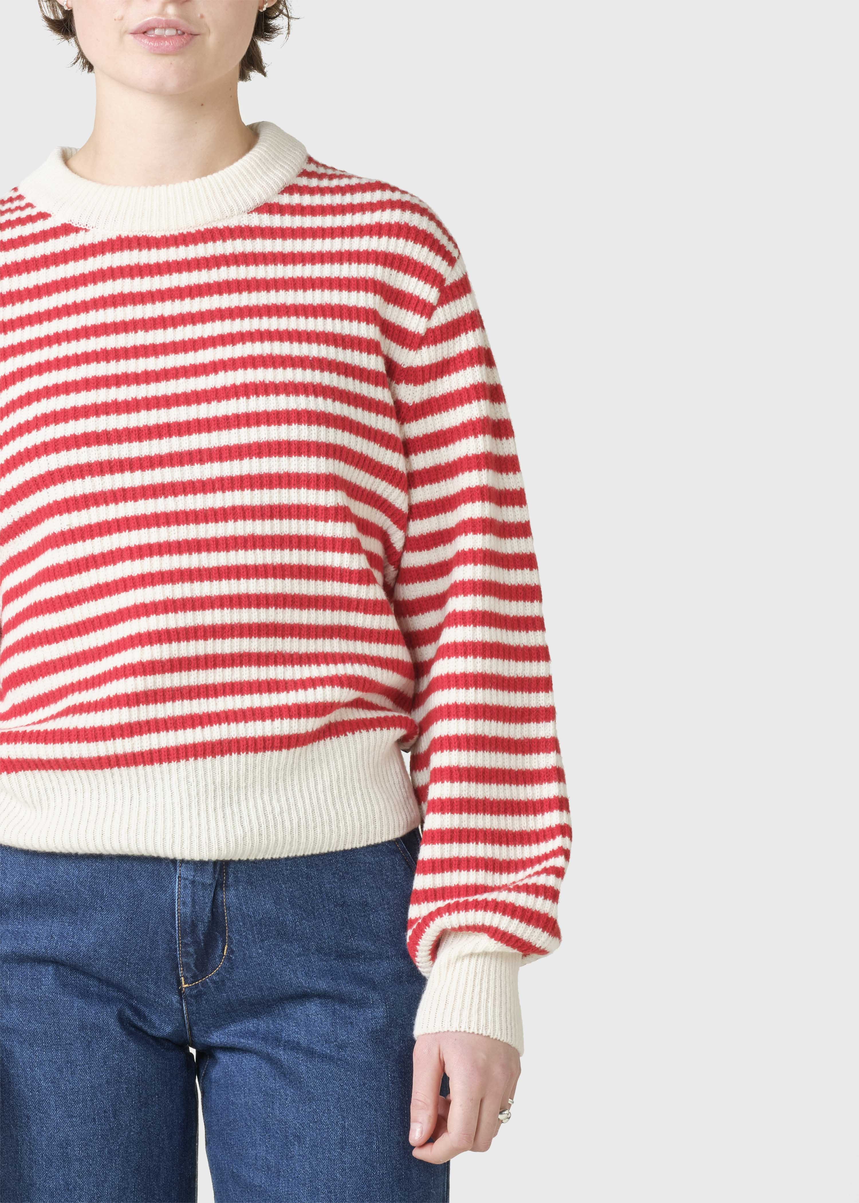 Gunilla Knit - Cream/red