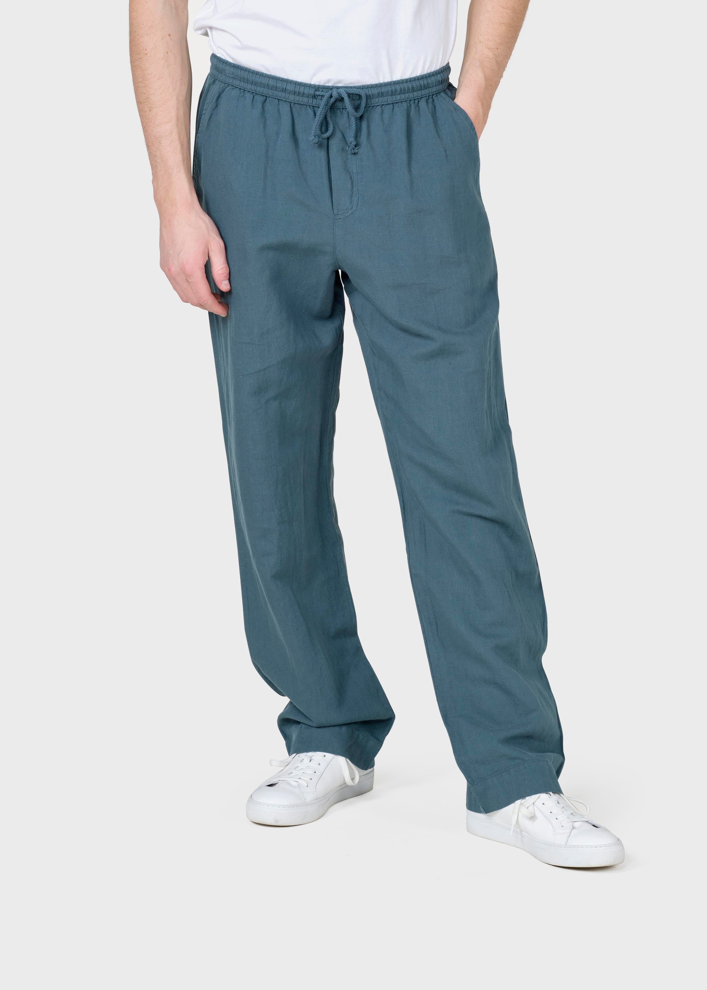 Jens Linen Pants - Moss Green
