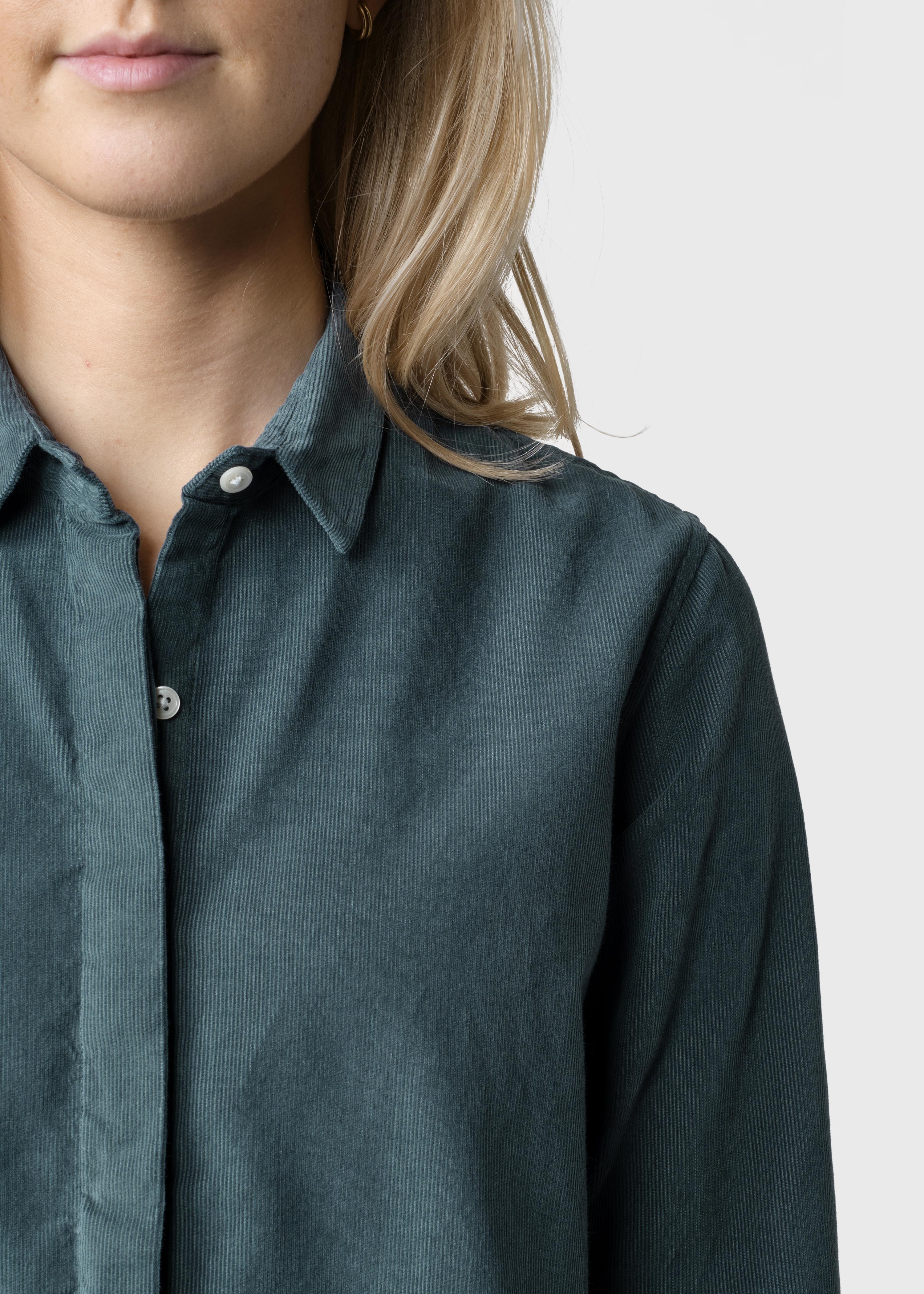 Julie Corduroy Shirt - Moss Green