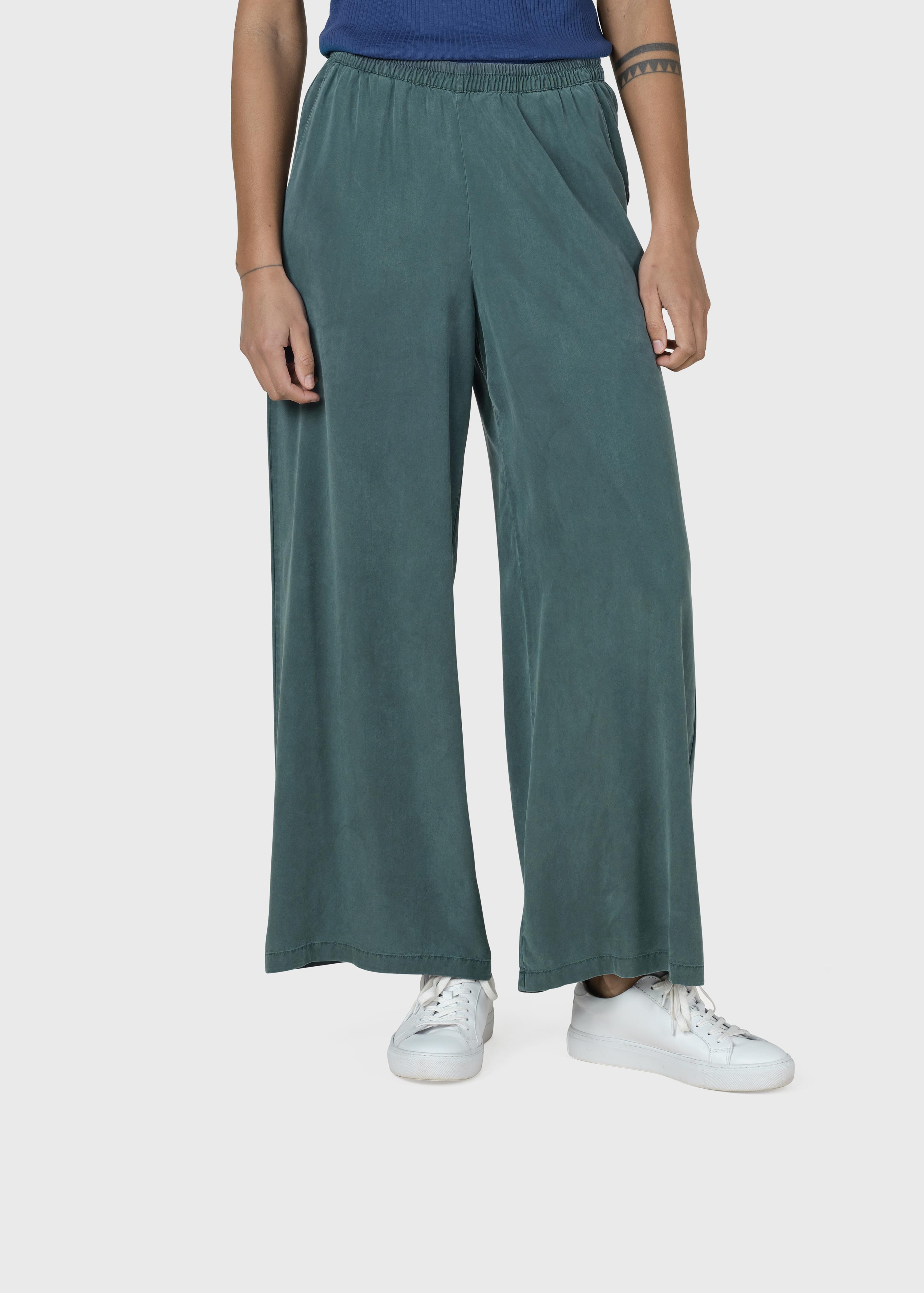 Pantalon Kaja Lyocell - Vert Mousse