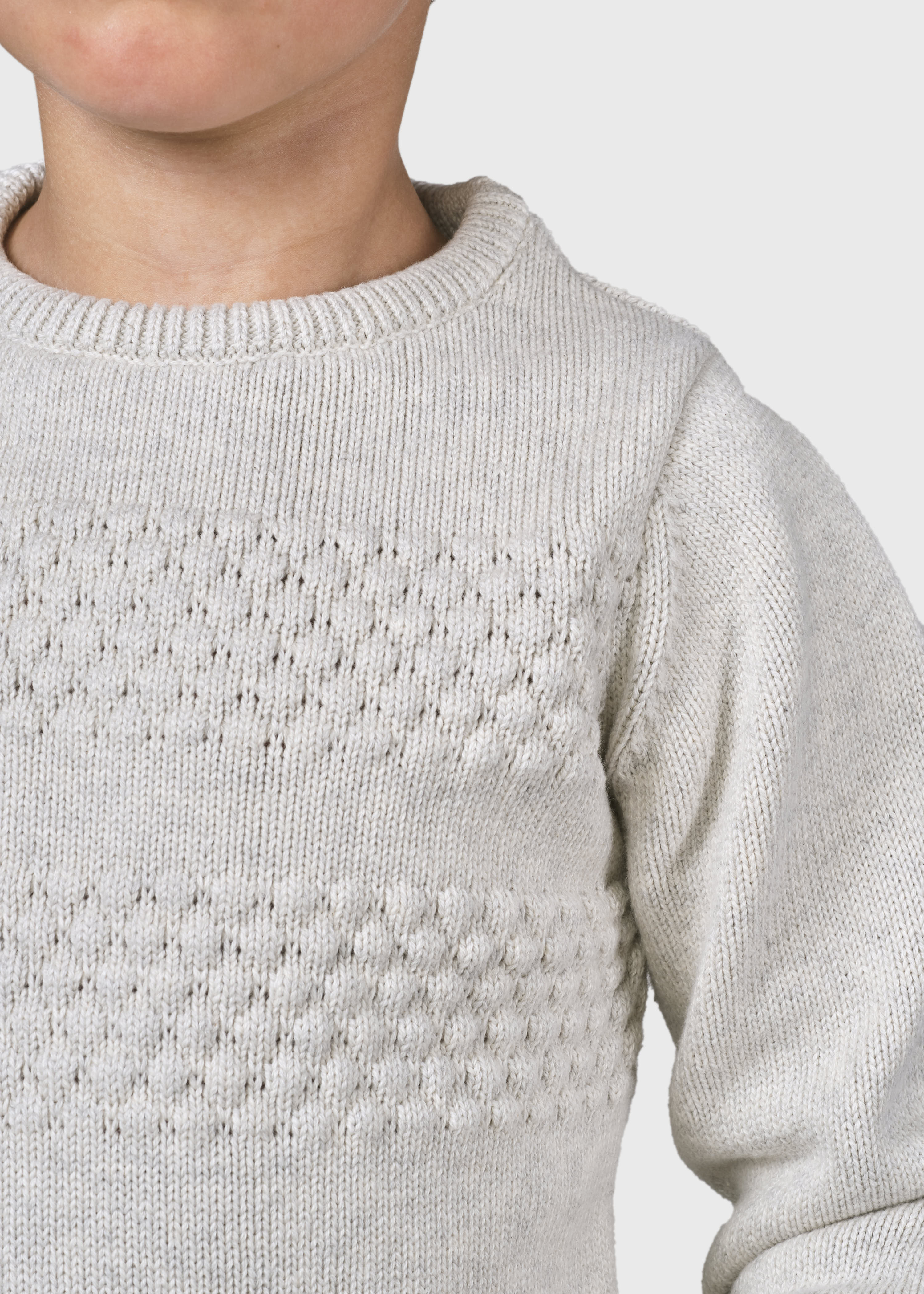 Kids Fisher Cotton Knit - Cream