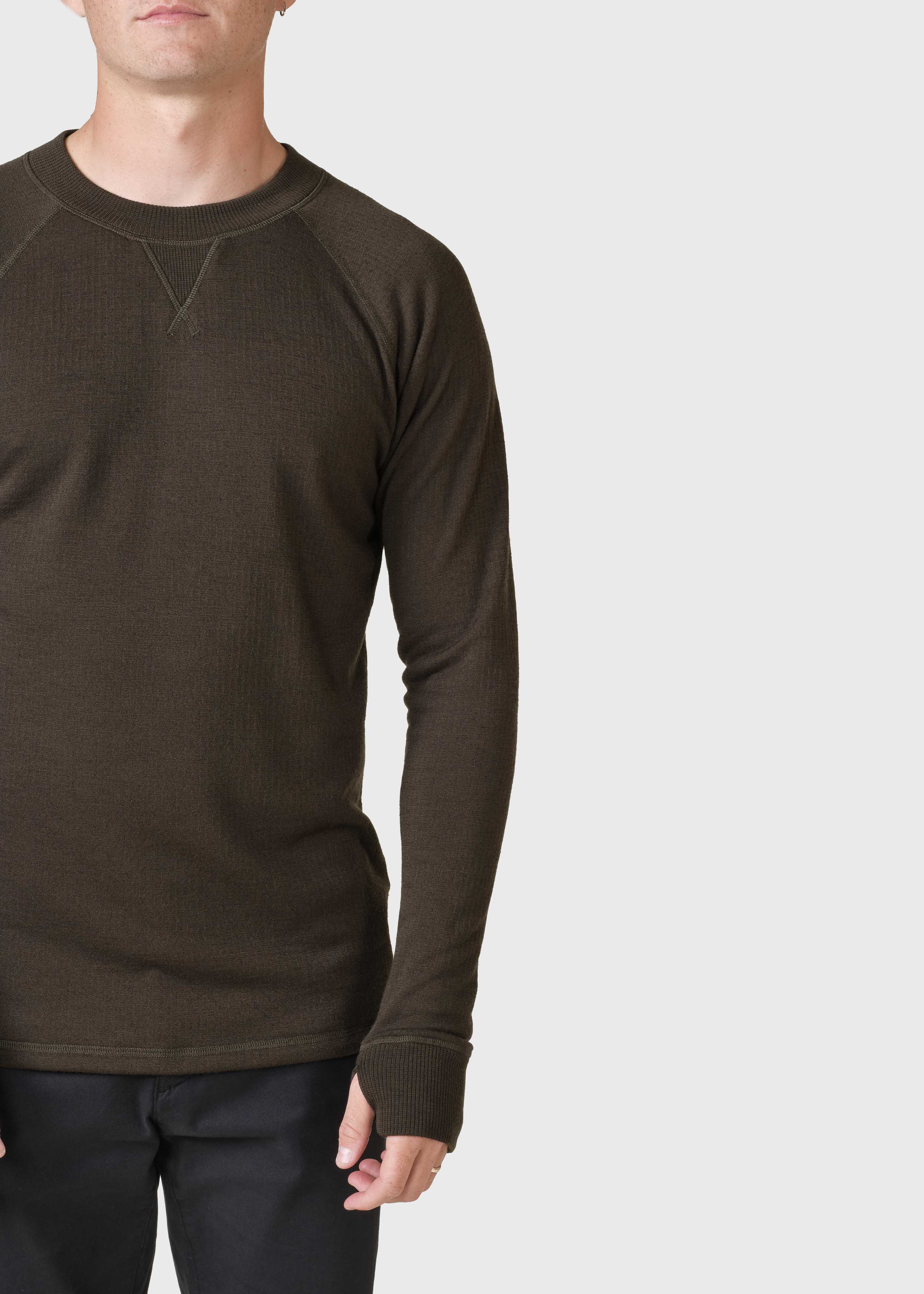 Knuth Wool Crew - Olive