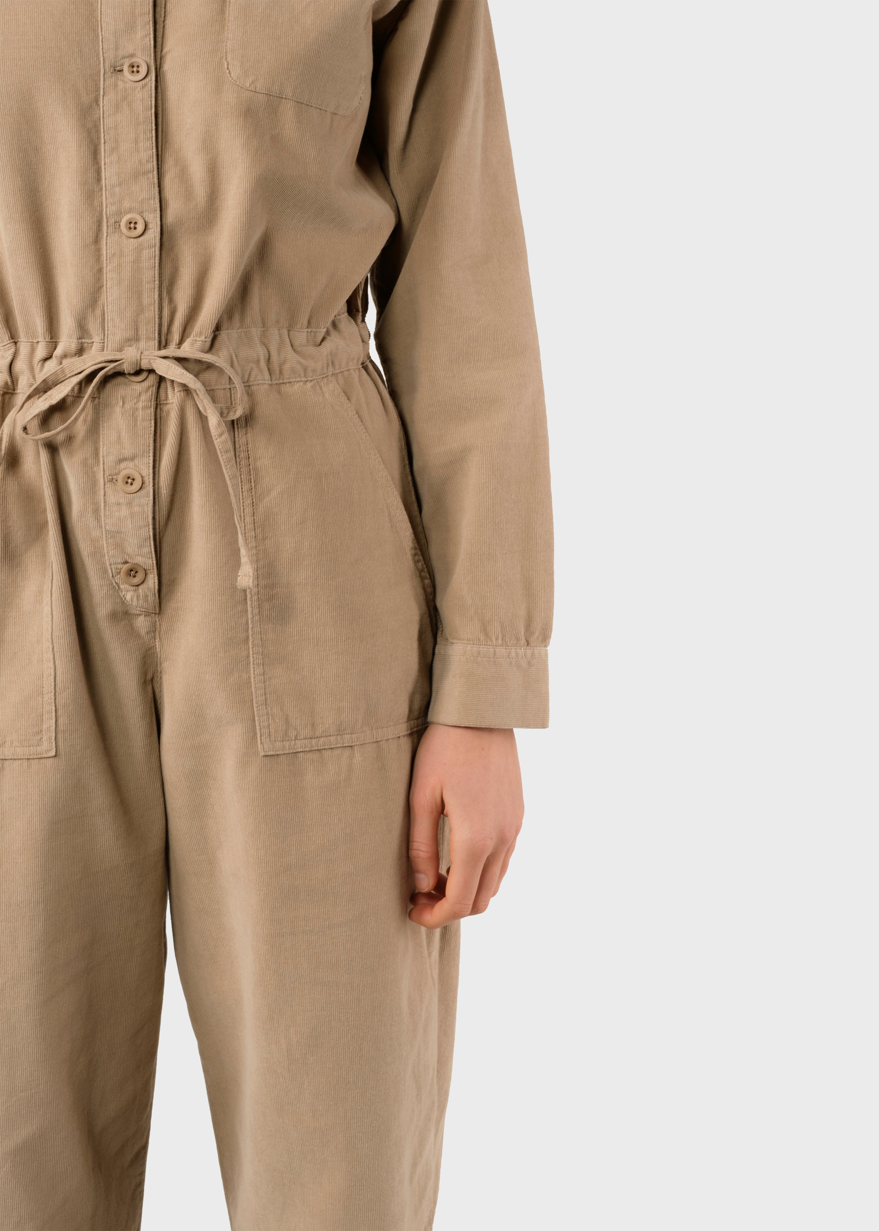 Lena Corduroy Jumpsuit - Sand