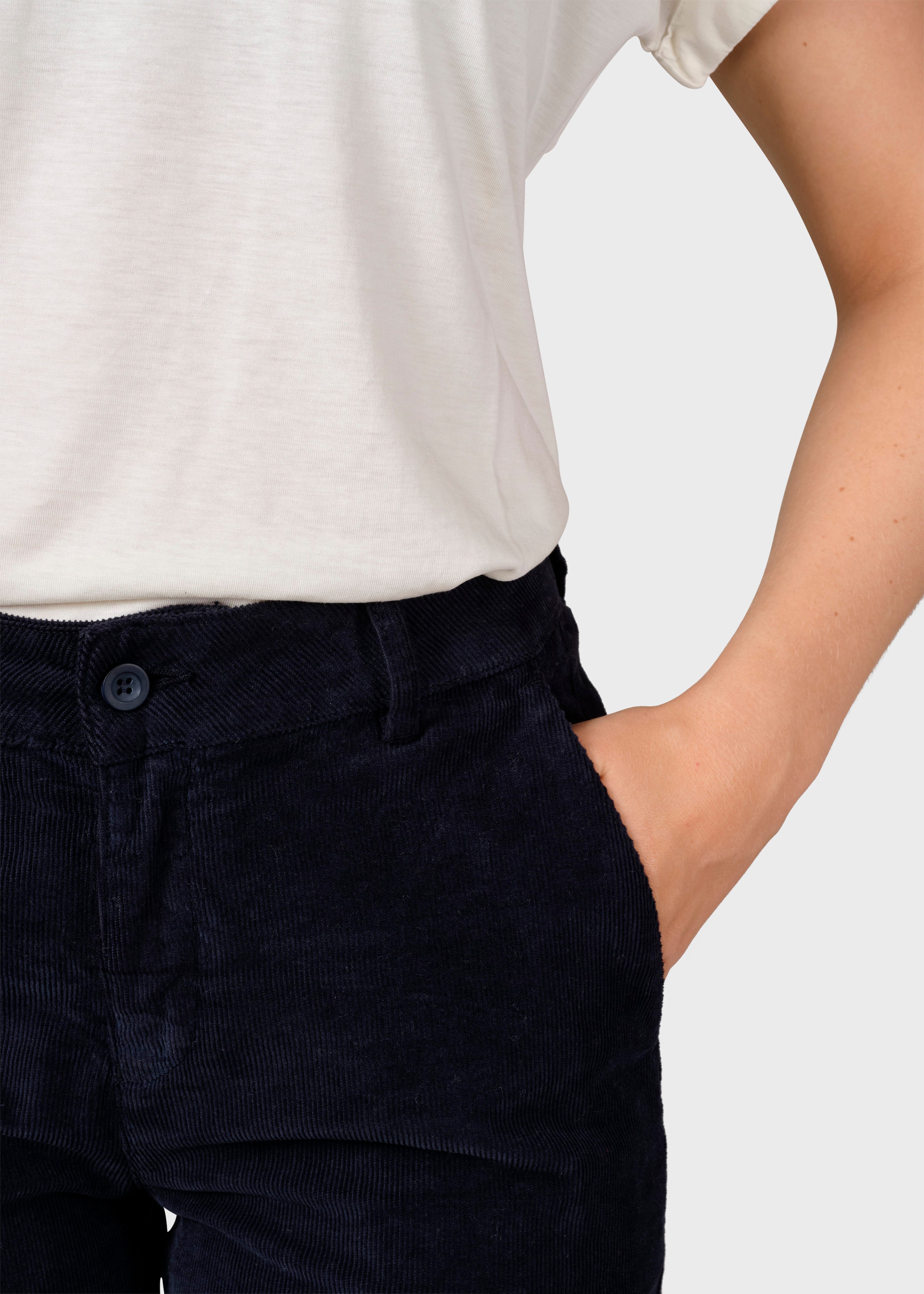 Liv Corduroy Pants - Navy