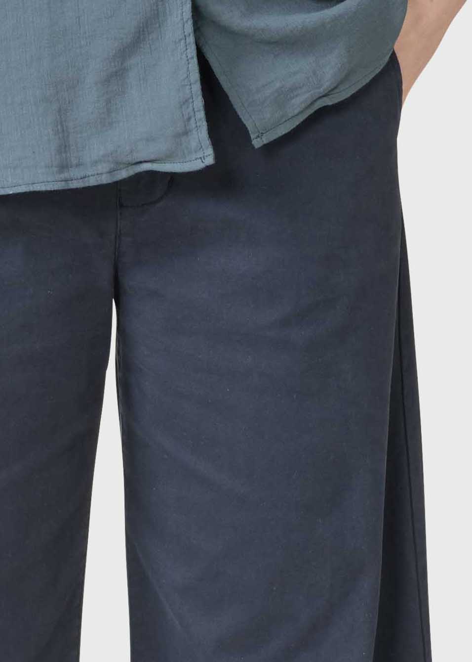 Lois Twill Pants - Navy
